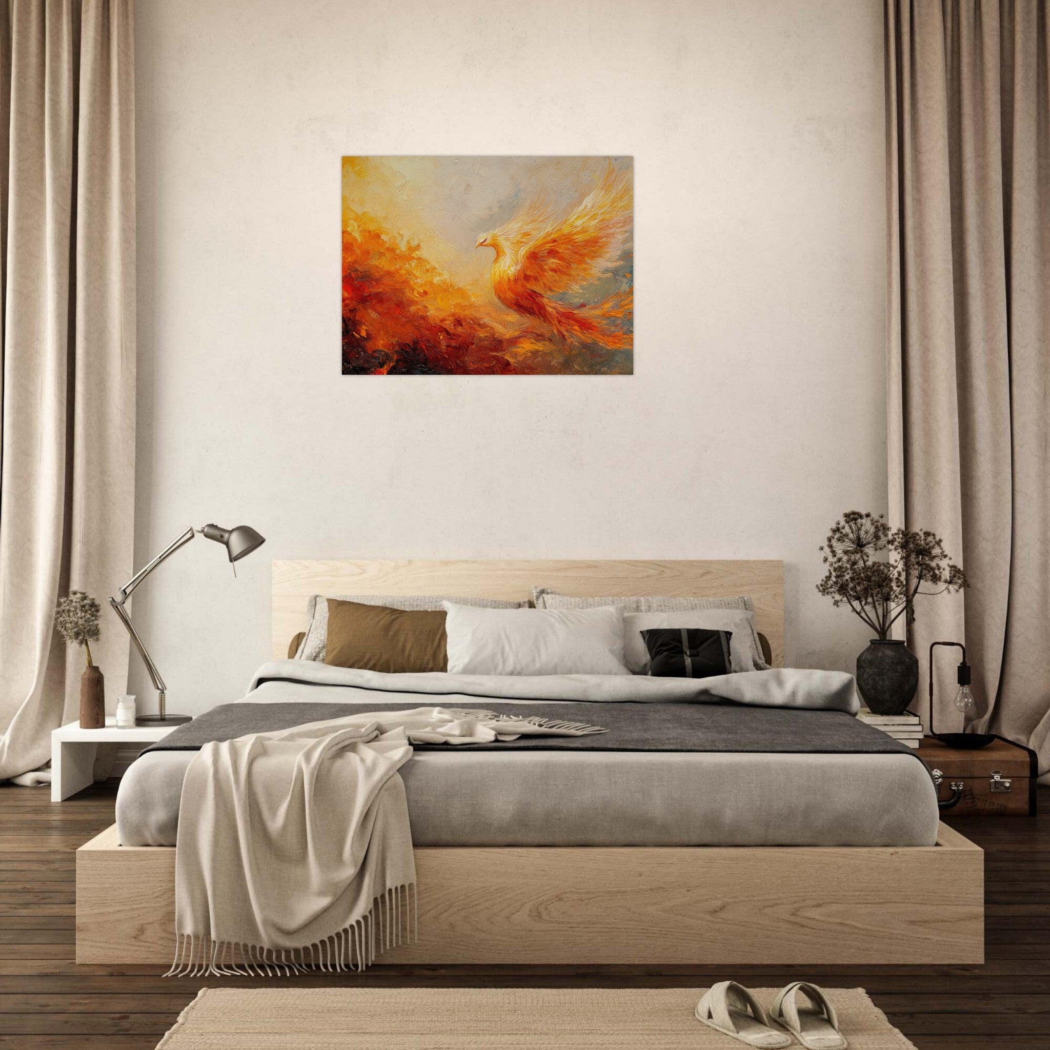 Fine Art Poster Landscape - Impressionist Phoenix Rebirth Impressionism Did 2 - Shop Ai Art WebShop - Digital Art online Store