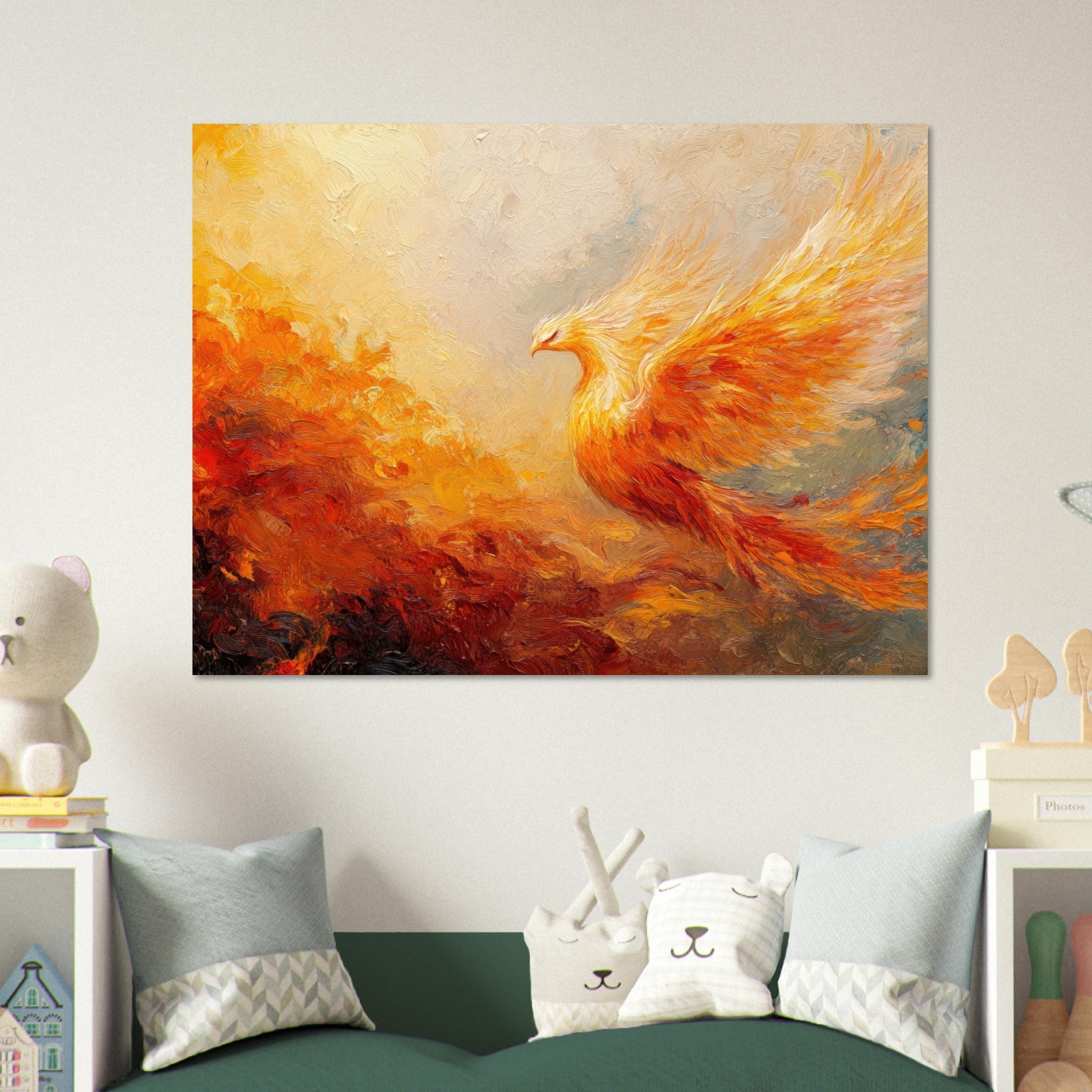 Fine Art Poster Landscape - Impressionist Phoenix Rebirth Impressionism Did 2 - Shop Ai Art WebShop - Digital Art online Store