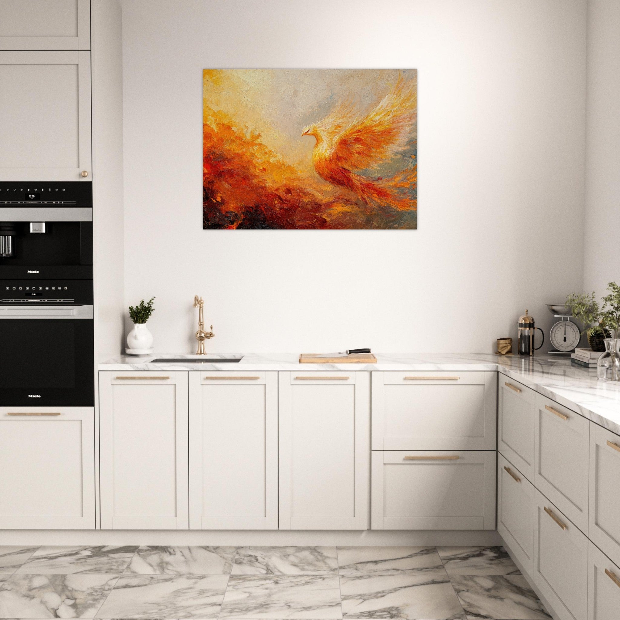 Fine Art Poster Landscape - Impressionist Phoenix Rebirth Impressionism Did 2 - Shop Ai Art WebShop - Digital Art online Store