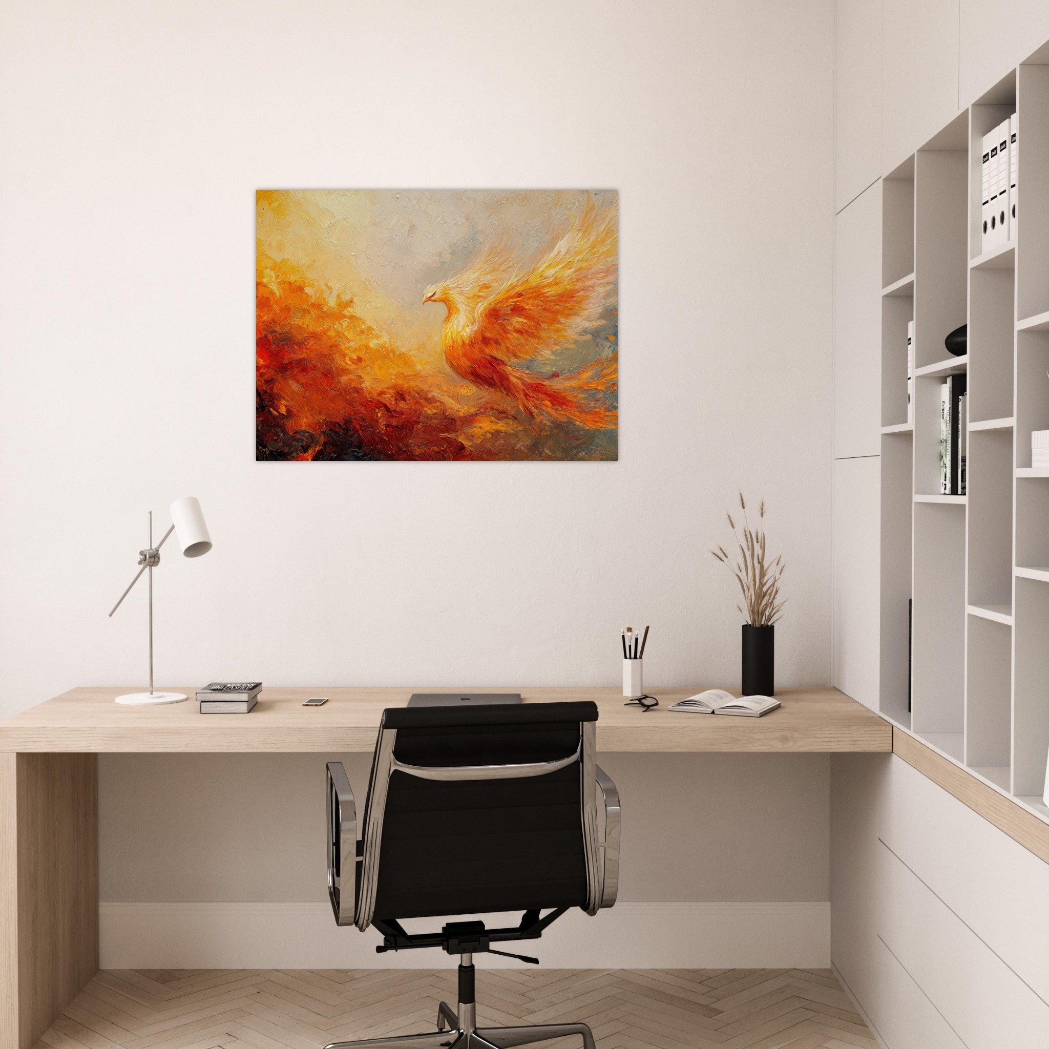 Fine Art Poster Landscape - Impressionist Phoenix Rebirth Impressionism Did 2 - Shop Ai Art WebShop - Digital Art online Store