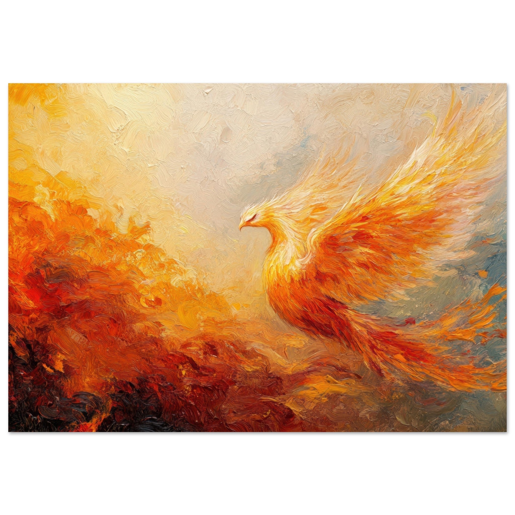 Fine Art Poster Landscape - Impressionist Phoenix Rebirth Impressionism Did 2 - Shop Ai Art WebShop - Digital Art online Store