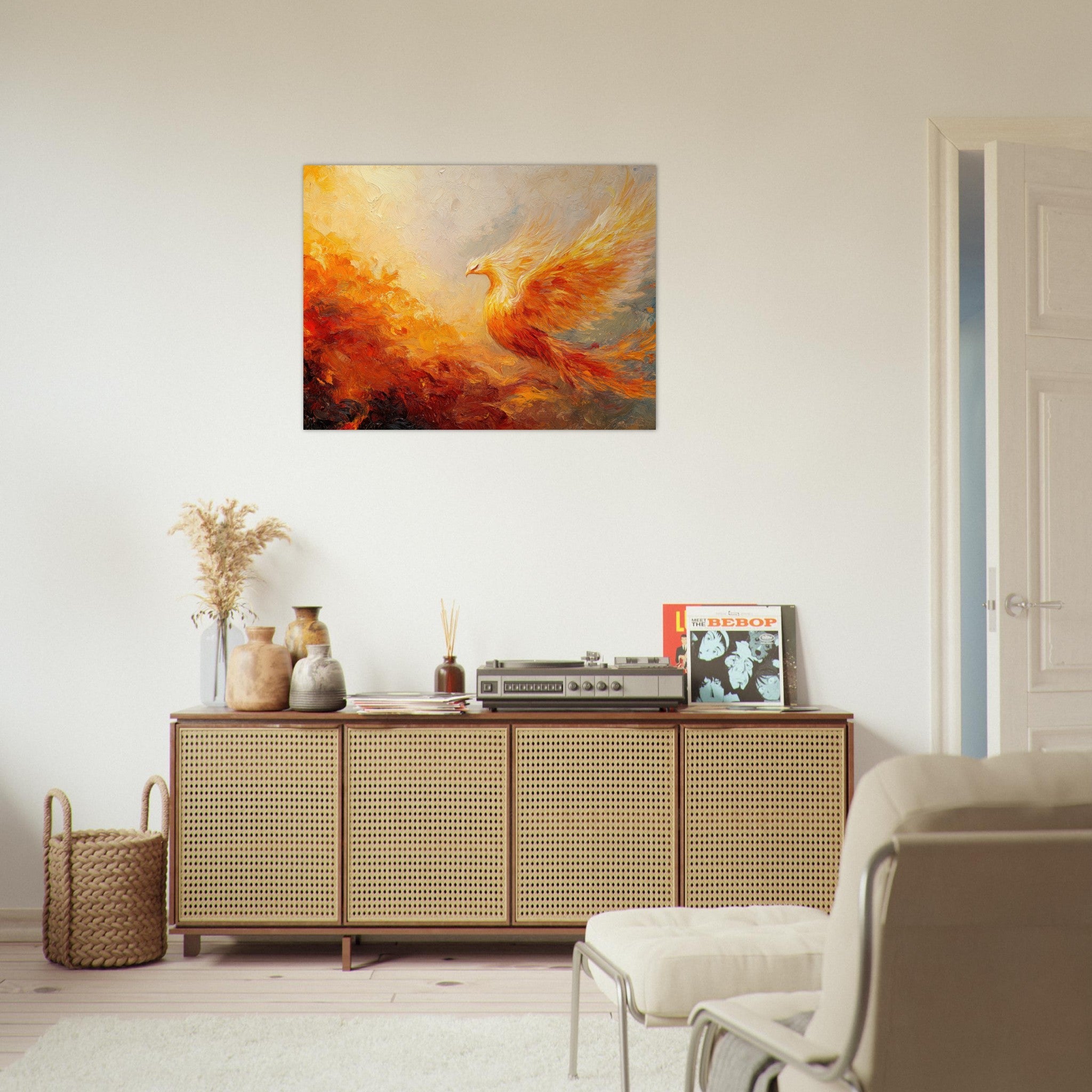 Fine Art Poster Landscape - Impressionist Phoenix Rebirth Impressionism Did 2 - Shop Ai Art WebShop - Digital Art online Store