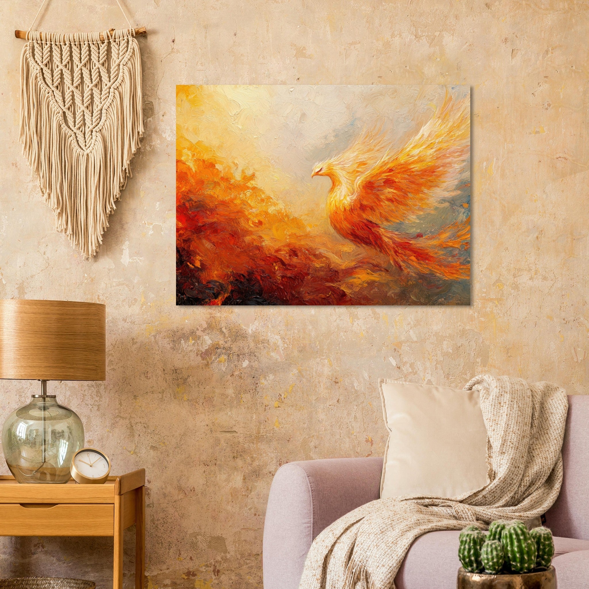 Fine Art Poster Landscape - Impressionist Phoenix Rebirth Impressionism Did 2 - Shop Ai Art WebShop - Digital Art online Store