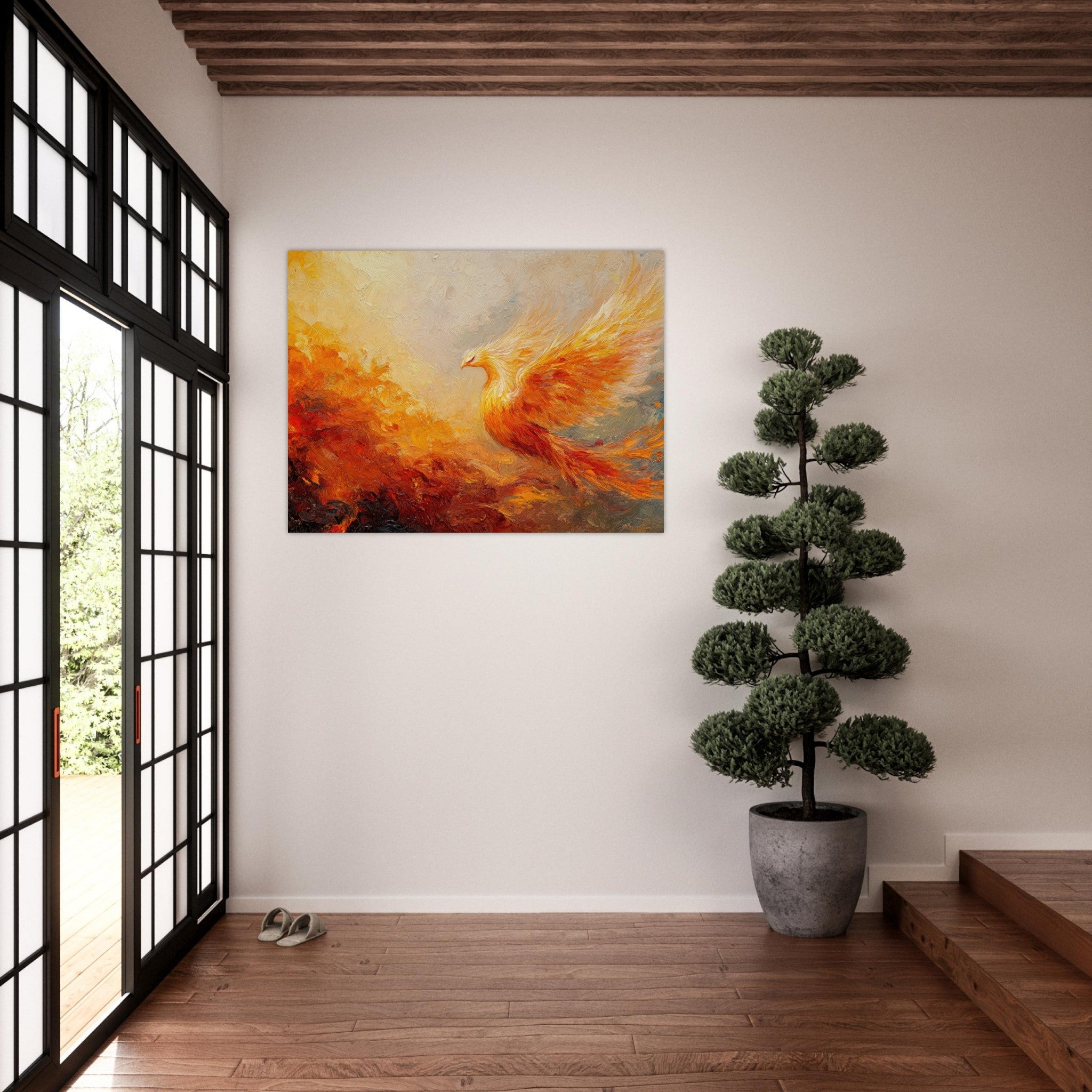 Fine Art Poster Landscape - Impressionist Phoenix Rebirth Impressionism Did 2 - Shop Ai Art WebShop - Digital Art online Store