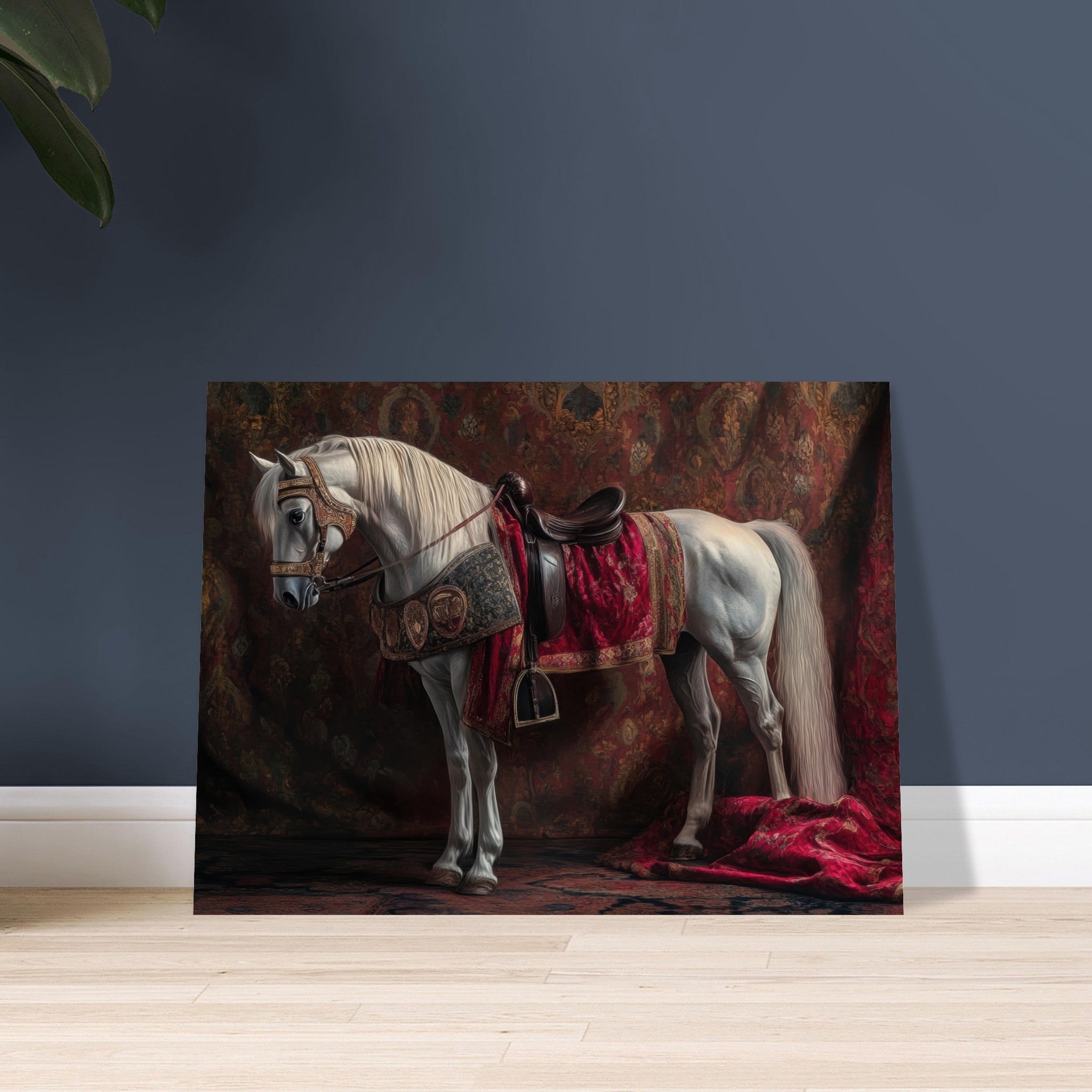 Fine Art Poster Landscape - Renaissance Portrait of a Noble Horse A dignified 4 - Shop Ai Art WebShop - Digital Art online Store