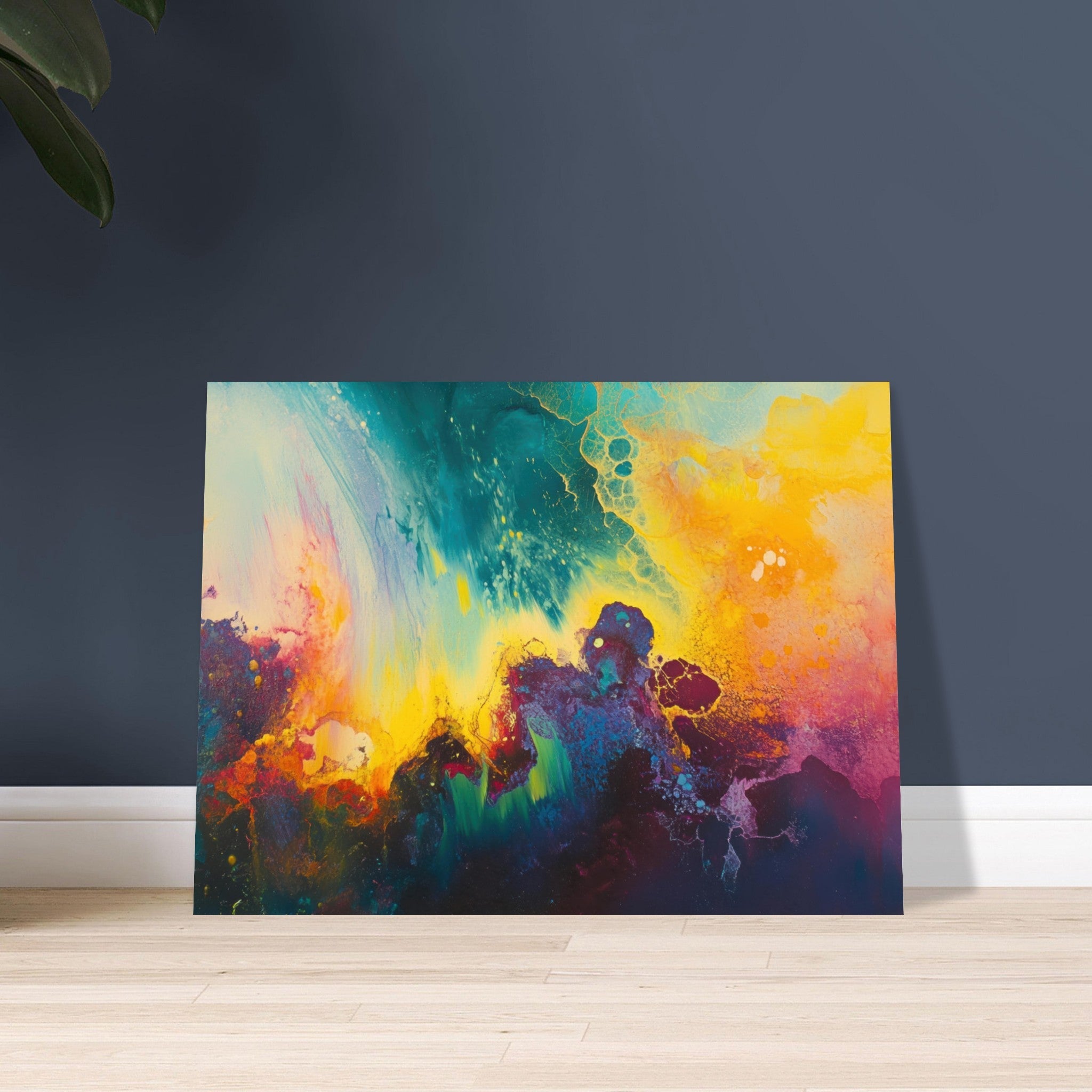 Fine Art Poster Landscape - Spectral Dissonance Razor - sharp angular forms 3 - Shop Ai Art WebShop - Digital Art online Store