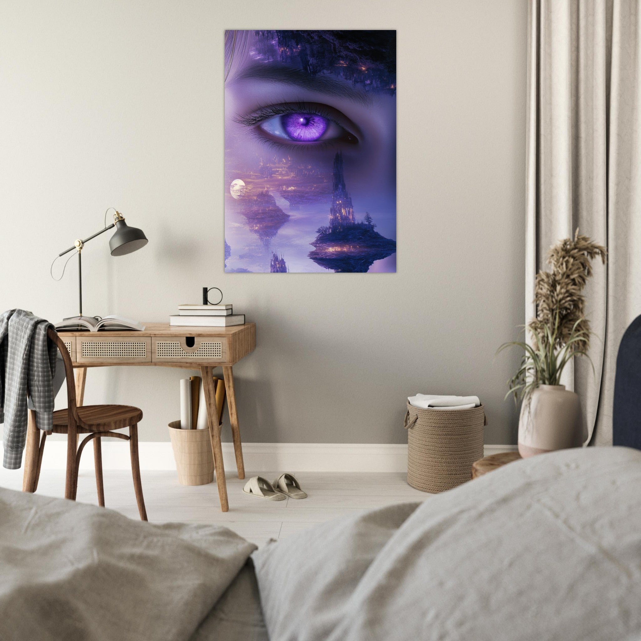 Fine Art Poster Portrait - Surreal Elven Dreamscape Surrealism Extreme Los - Shop Ai Art WebShop - Digital Art online Store