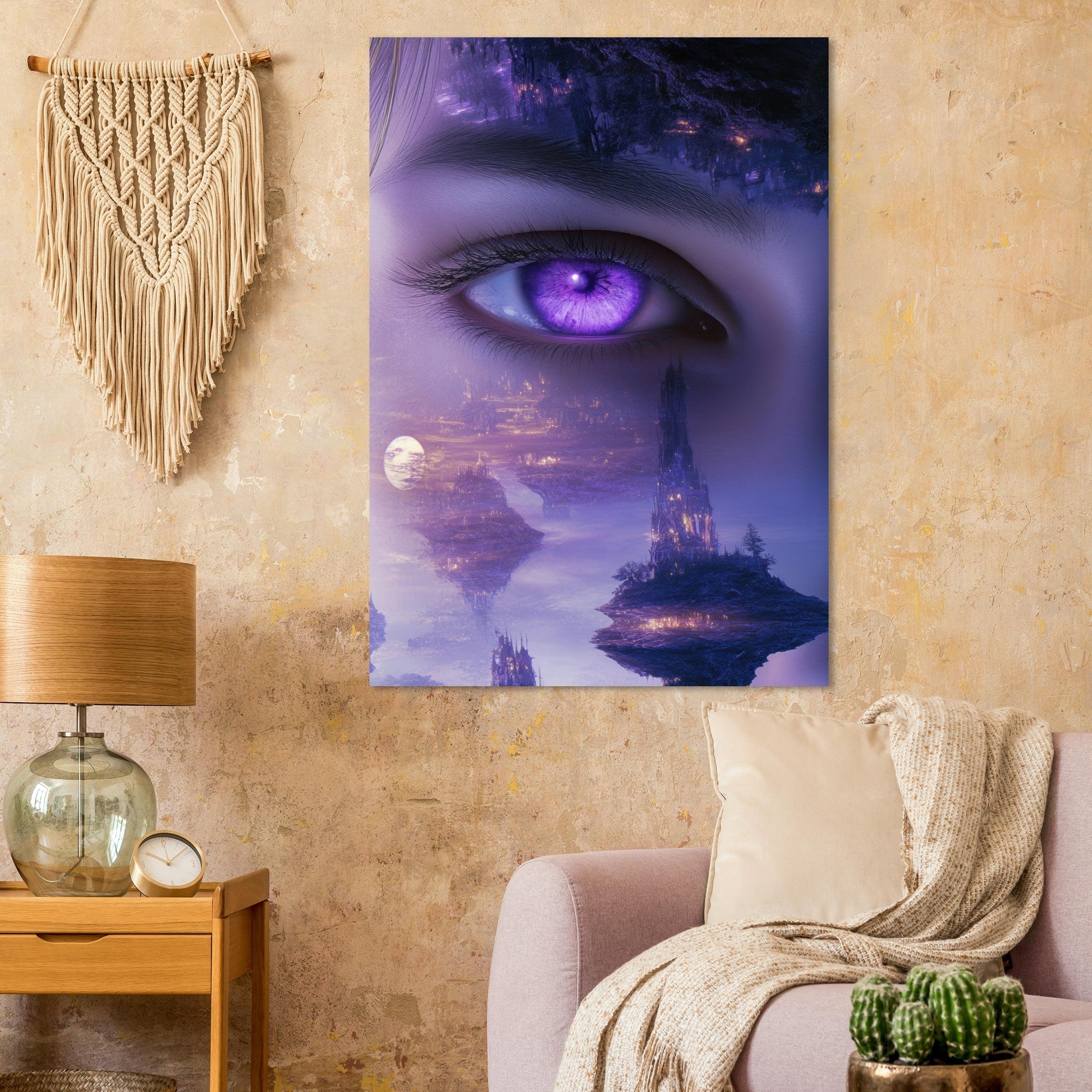 Fine Art Poster Portrait - Surreal Elven Dreamscape Surrealism Extreme Los - Shop Ai Art WebShop - Digital Art online Store
