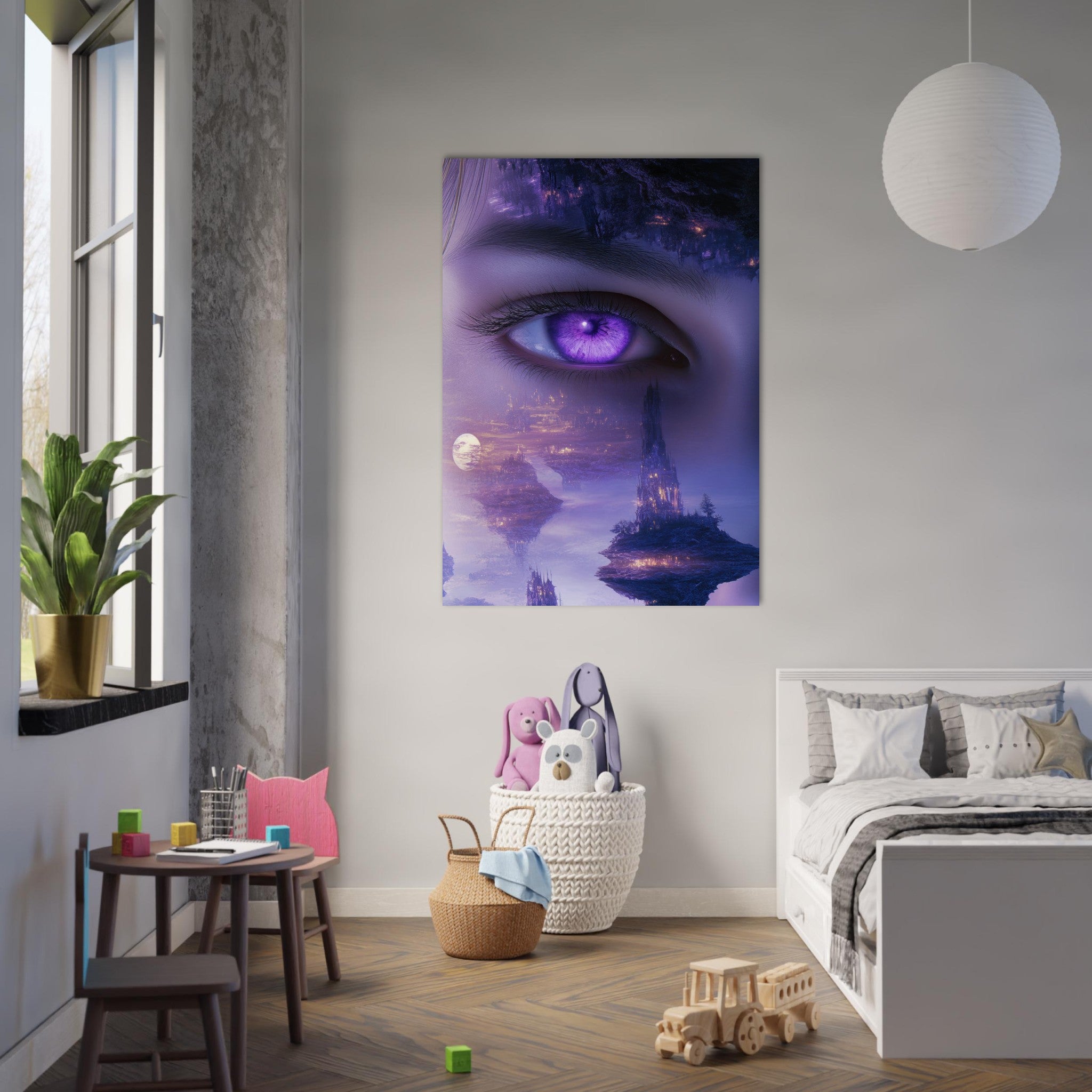 Fine Art Poster Portrait - Surreal Elven Dreamscape Surrealism Extreme Los - Shop Ai Art WebShop - Digital Art online Store