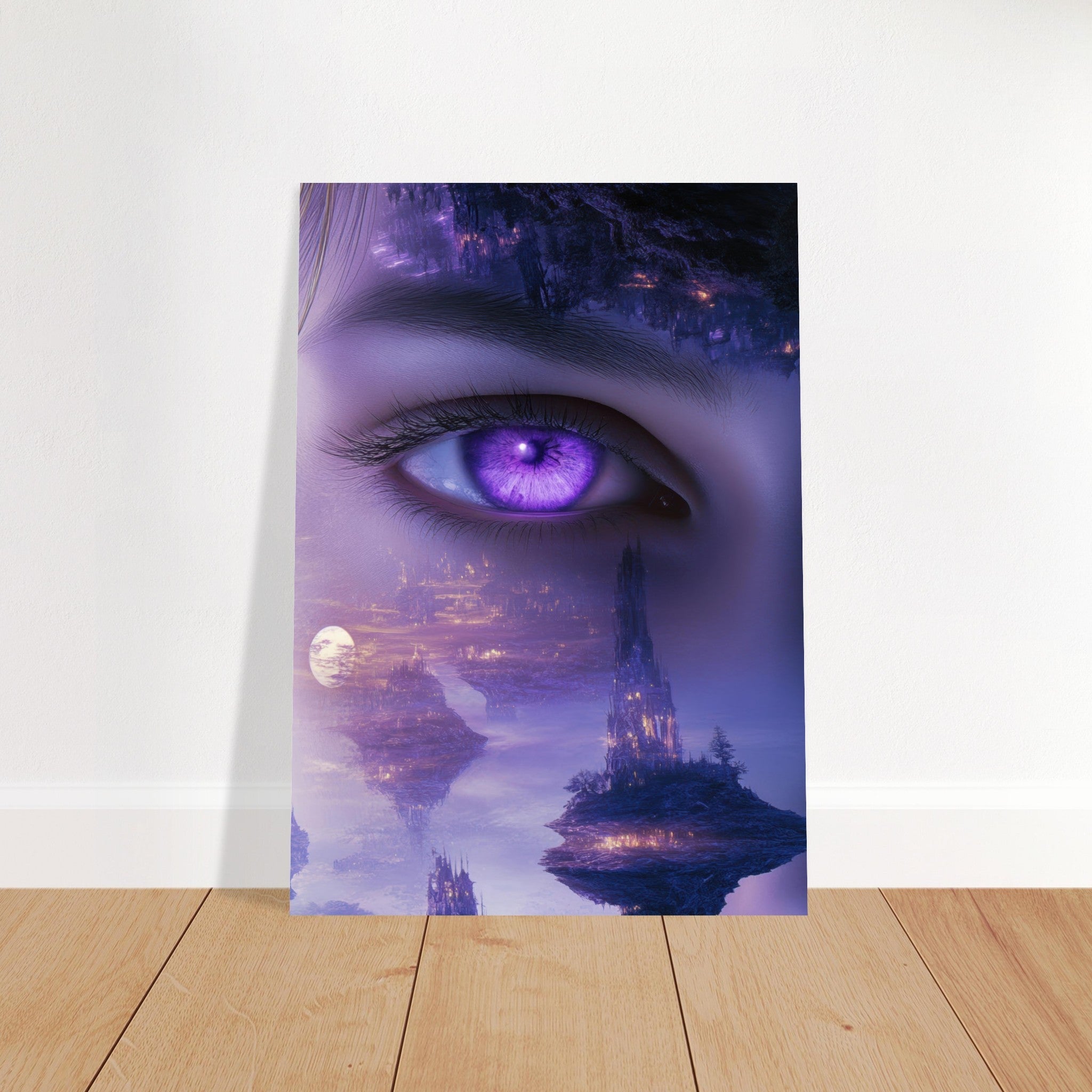 Fine Art Poster Portrait - Surreal Elven Dreamscape Surrealism Extreme Los - Shop Ai Art WebShop - Digital Art online Store