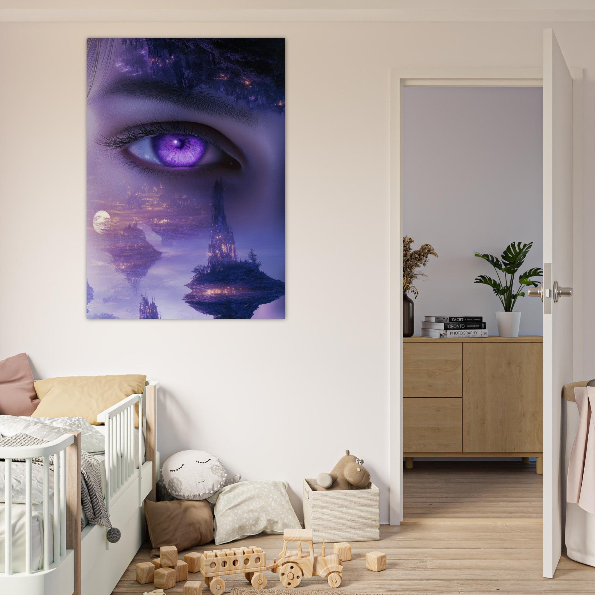 Fine Art Poster Portrait - Surreal Elven Dreamscape Surrealism Extreme Los - Shop Ai Art WebShop - Digital Art online Store