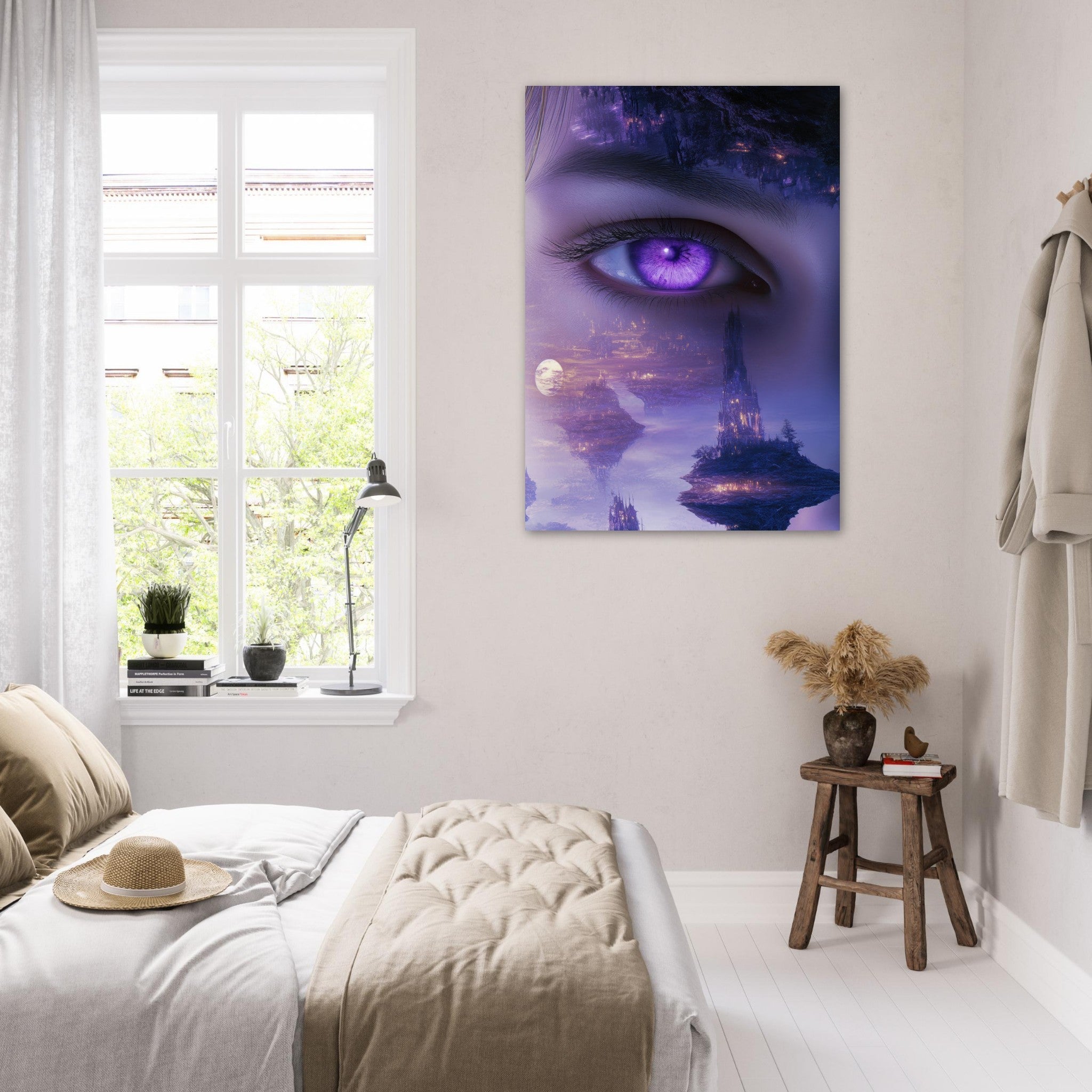 Fine Art Poster Portrait - Surreal Elven Dreamscape Surrealism Extreme Los - Shop Ai Art WebShop - Digital Art online Store