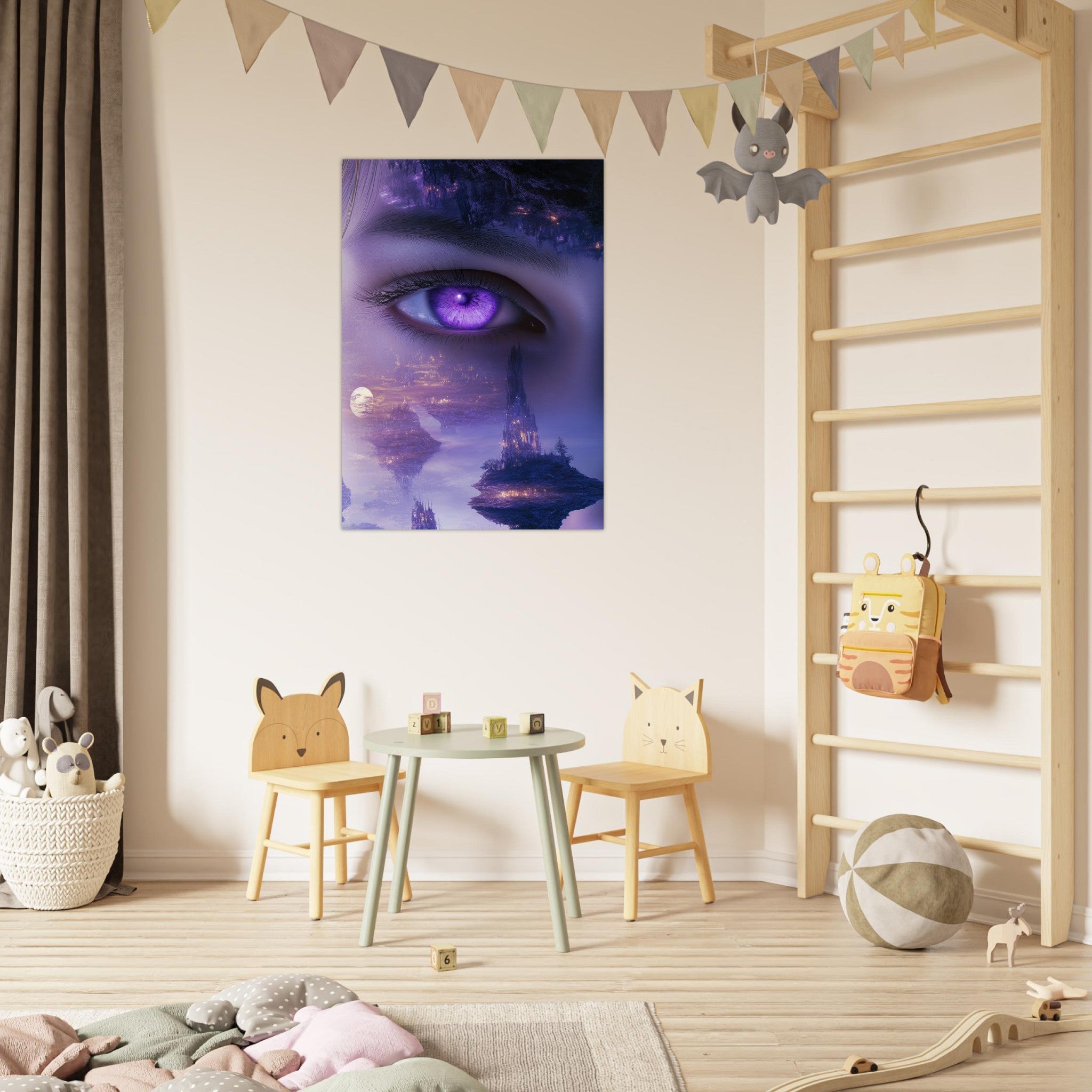 Fine Art Poster Portrait - Surreal Elven Dreamscape Surrealism Extreme Los - Shop Ai Art WebShop - Digital Art online Store