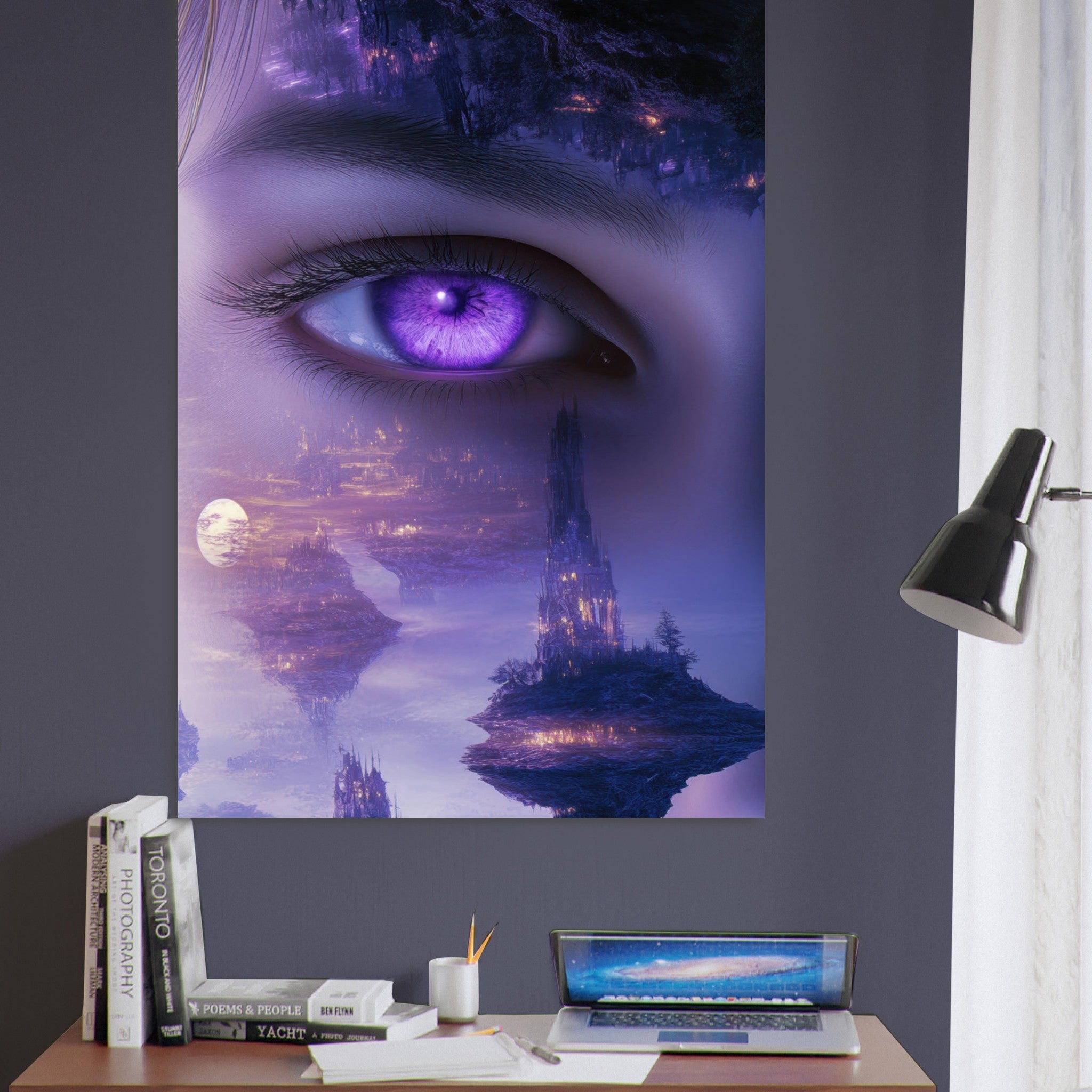 Fine Art Poster Portrait - Surreal Elven Dreamscape Surrealism Extreme Los - Shop Ai Art WebShop - Digital Art online Store