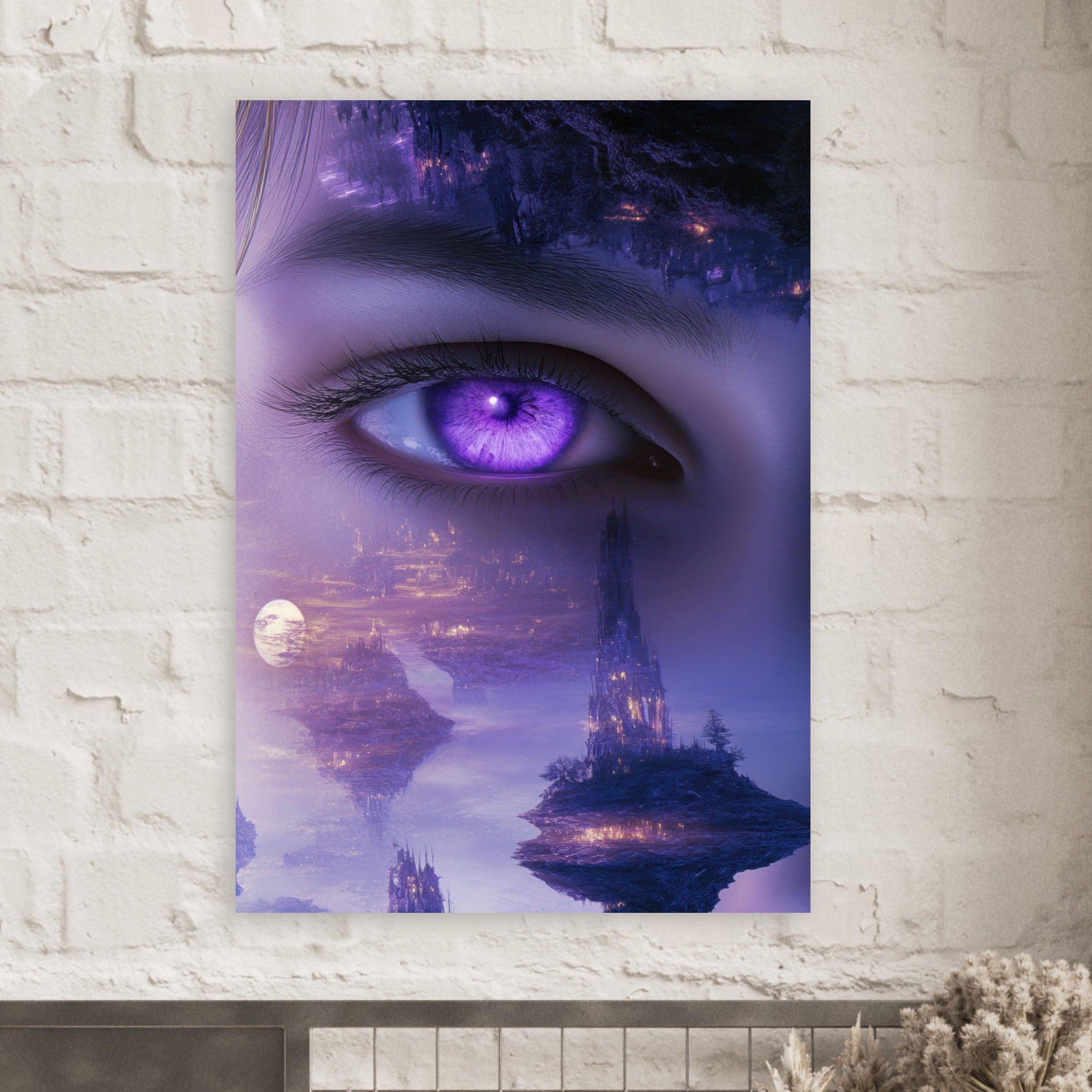 Fine Art Poster Portrait - Surreal Elven Dreamscape Surrealism Extreme Los - Shop Ai Art WebShop - Digital Art online Store