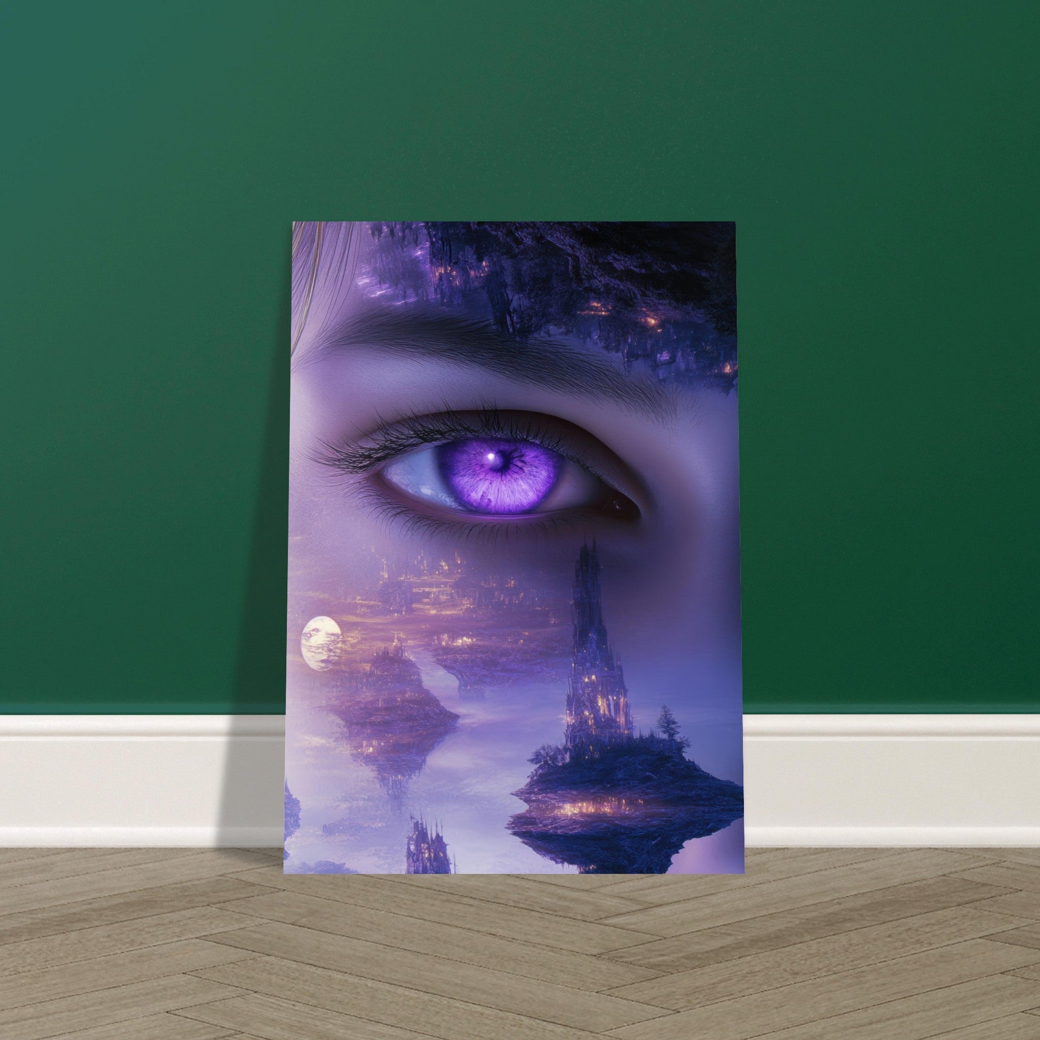 Fine Art Poster Portrait - Surreal Elven Dreamscape Surrealism Extreme Los - Shop Ai Art WebShop - Digital Art online Store