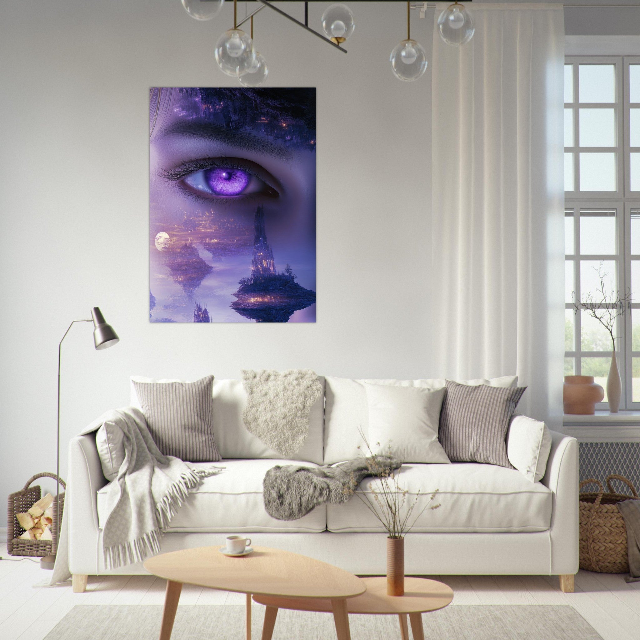 Fine Art Poster Portrait - Surreal Elven Dreamscape Surrealism Extreme Los - Shop Ai Art WebShop - Digital Art online Store