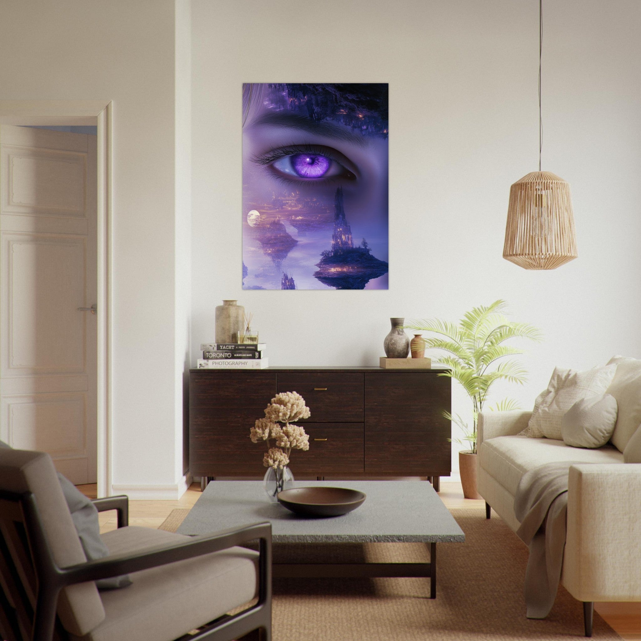 Fine Art Poster Portrait - Surreal Elven Dreamscape Surrealism Extreme Los - Shop Ai Art WebShop - Digital Art online Store