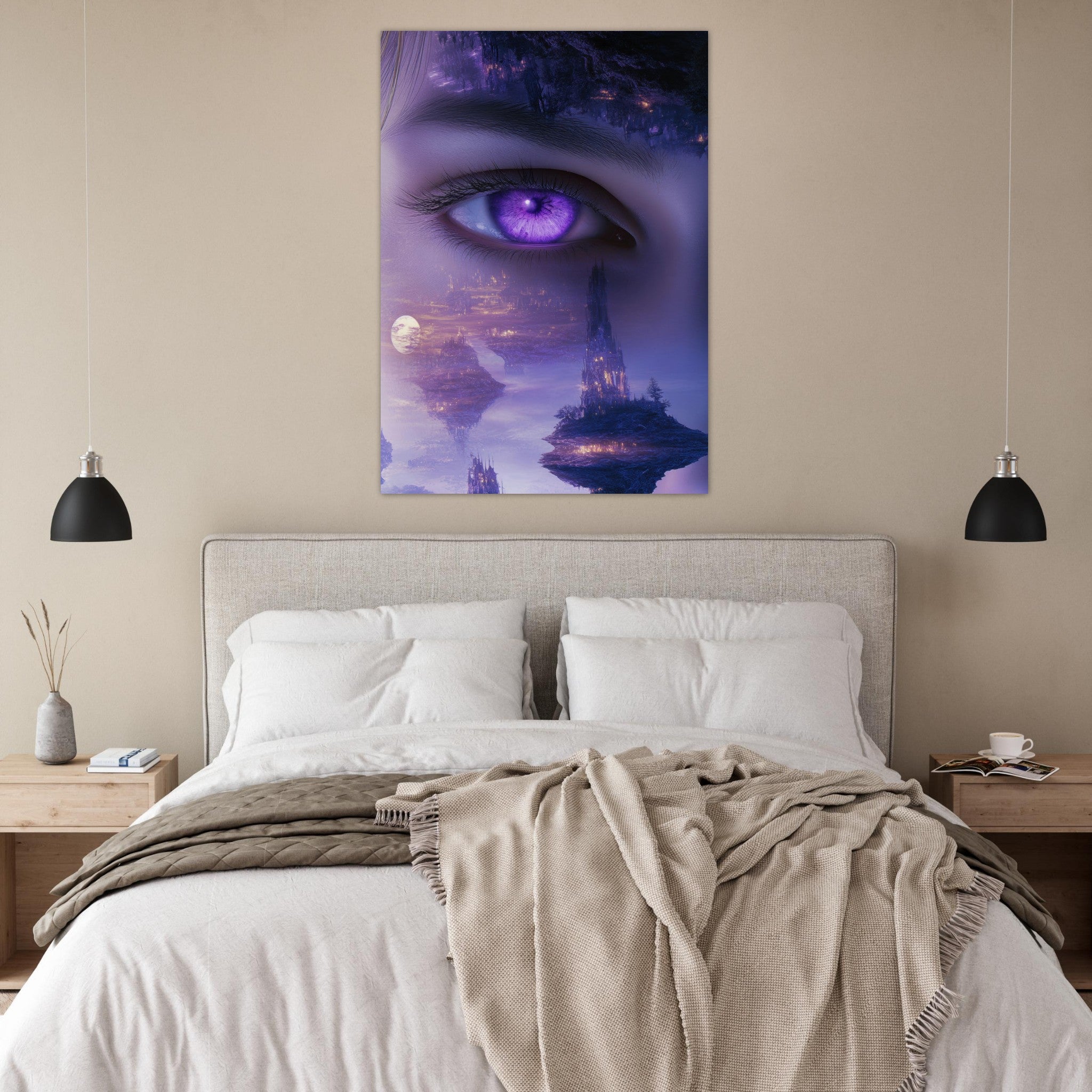 Fine Art Poster Portrait - Surreal Elven Dreamscape Surrealism Extreme Los - Shop Ai Art WebShop - Digital Art online Store