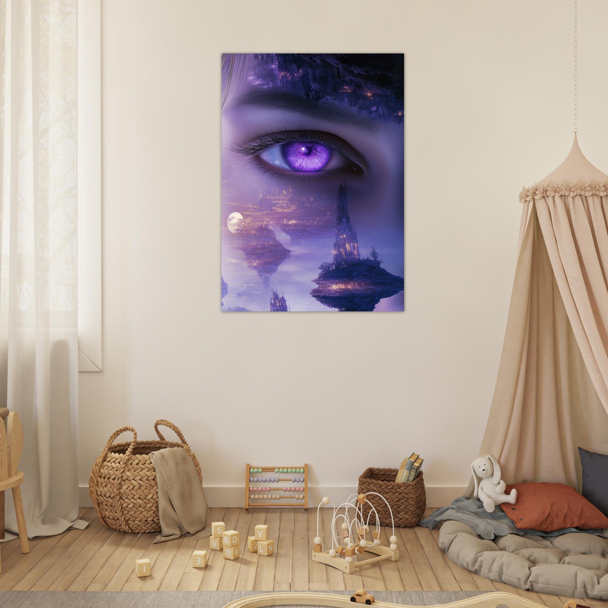 Fine Art Poster Portrait - Surreal Elven Dreamscape Surrealism Extreme Los - Shop Ai Art WebShop - Digital Art online Store
