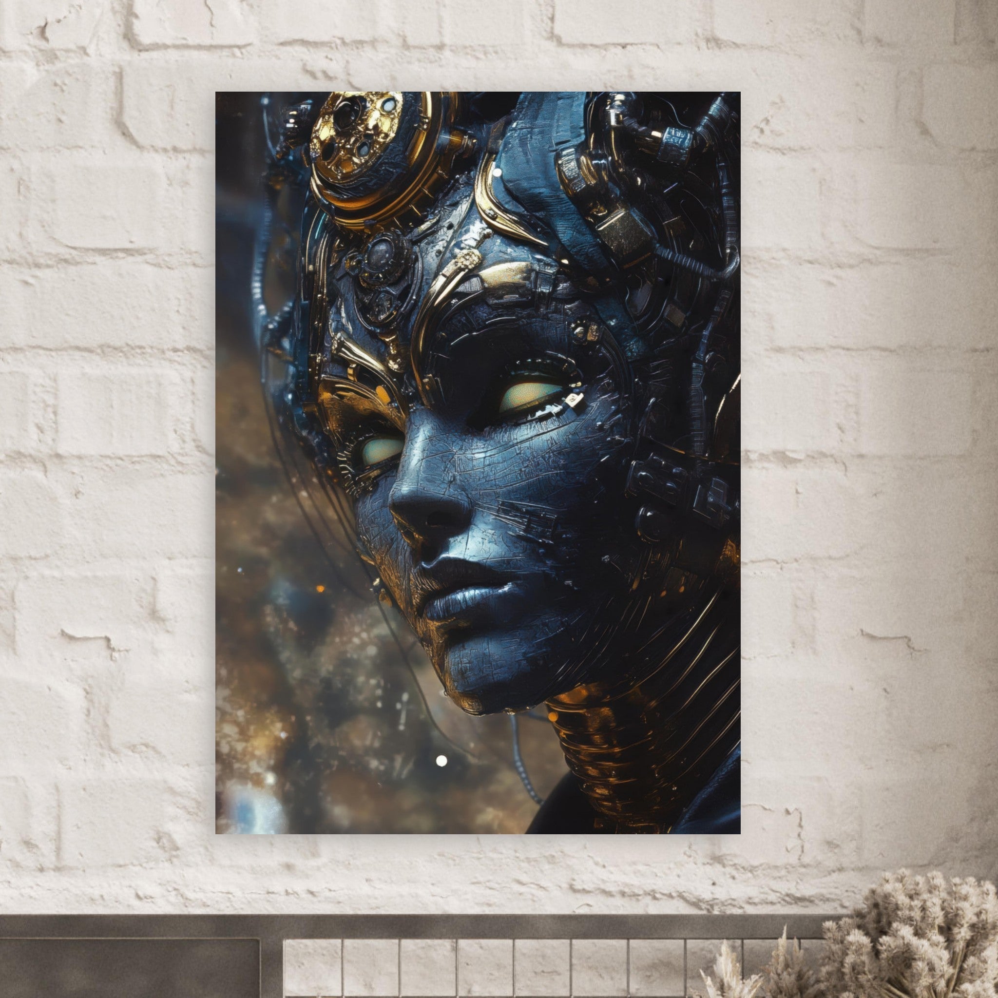 Fine Art Poster Portrait - The Cybernetic Dukes Masquerade A lavish master 2 - Shop Ai Art WebShop - Digital Art online Store