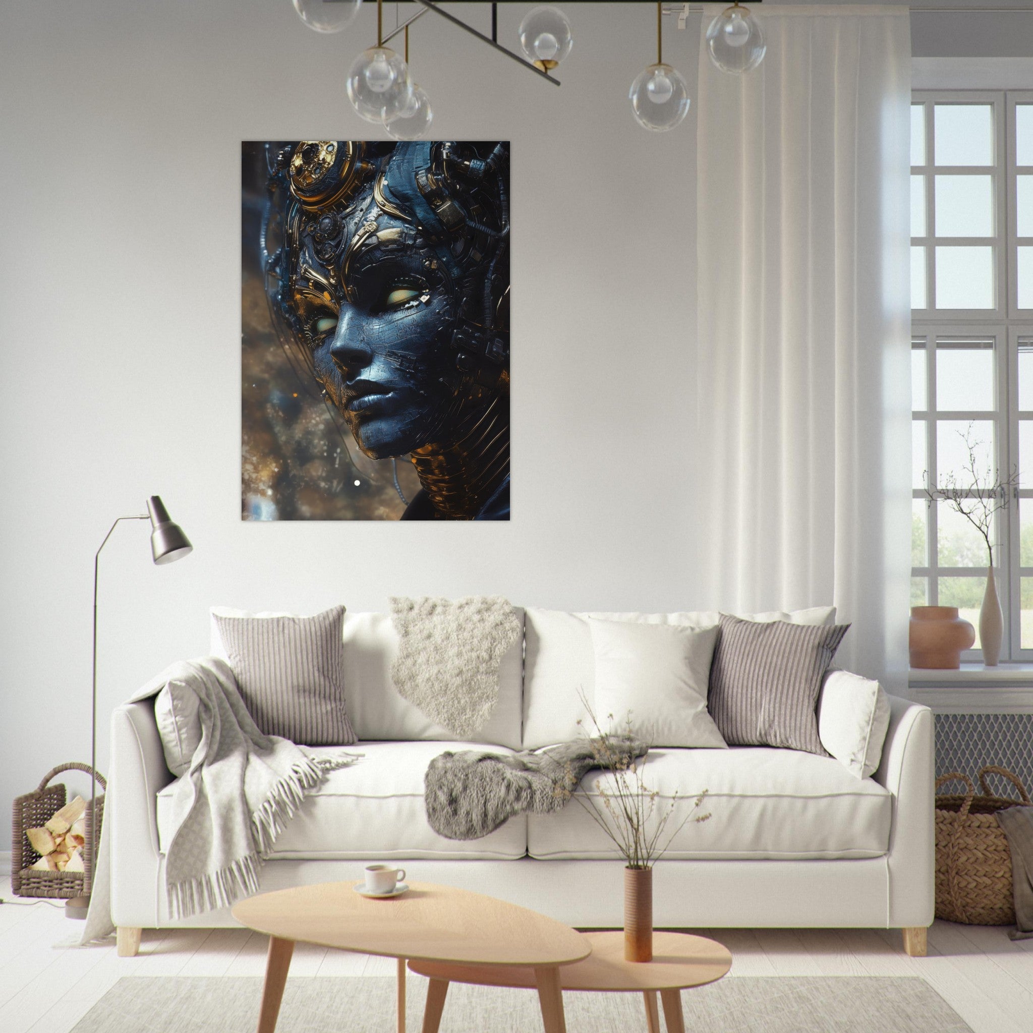 Fine Art Poster Portrait - The Cybernetic Dukes Masquerade A lavish master 2 - Shop Ai Art WebShop - Digital Art online Store