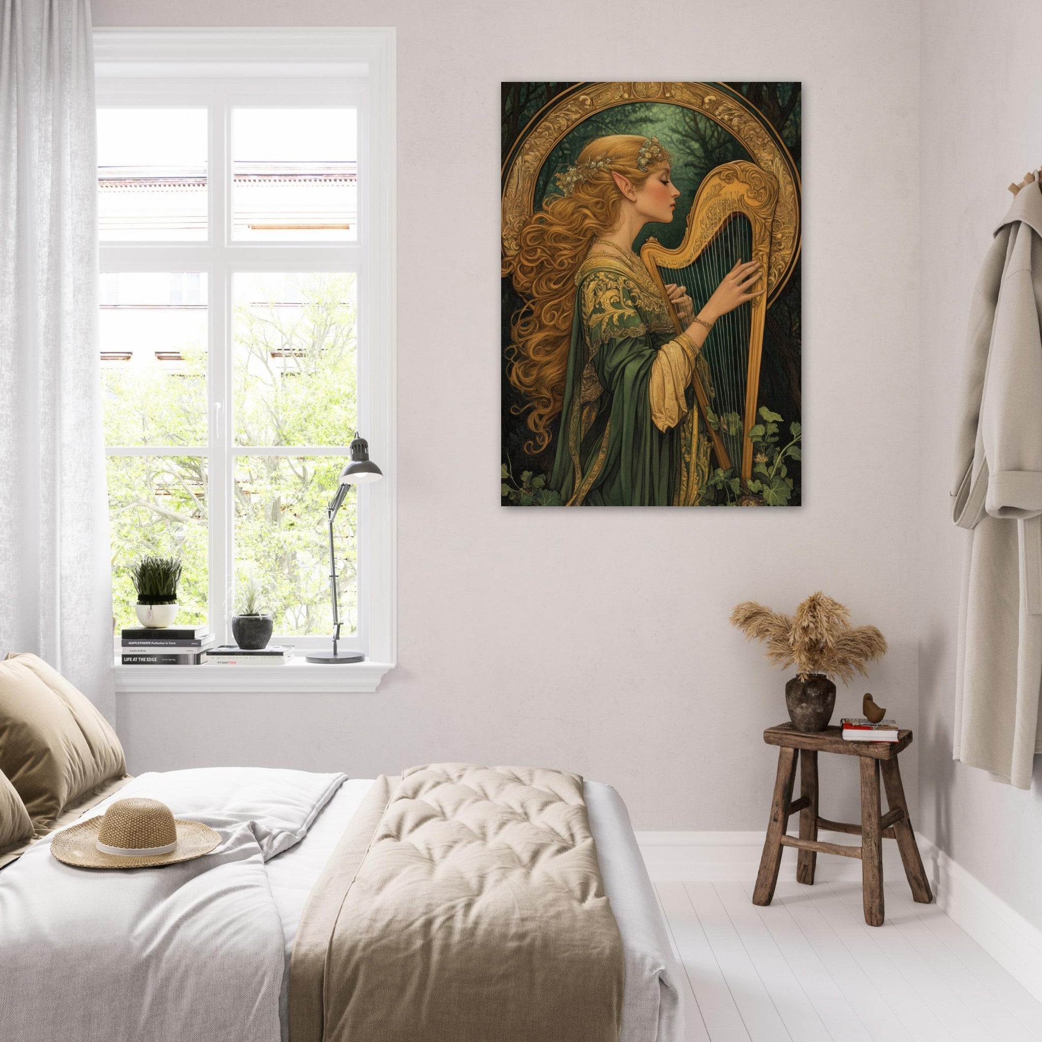 Fine Art Poster Portrait - The Enchanted Minstrel of the Fae Court Art You 4 - Shop Ai Art WebShop - Digital Art online Store