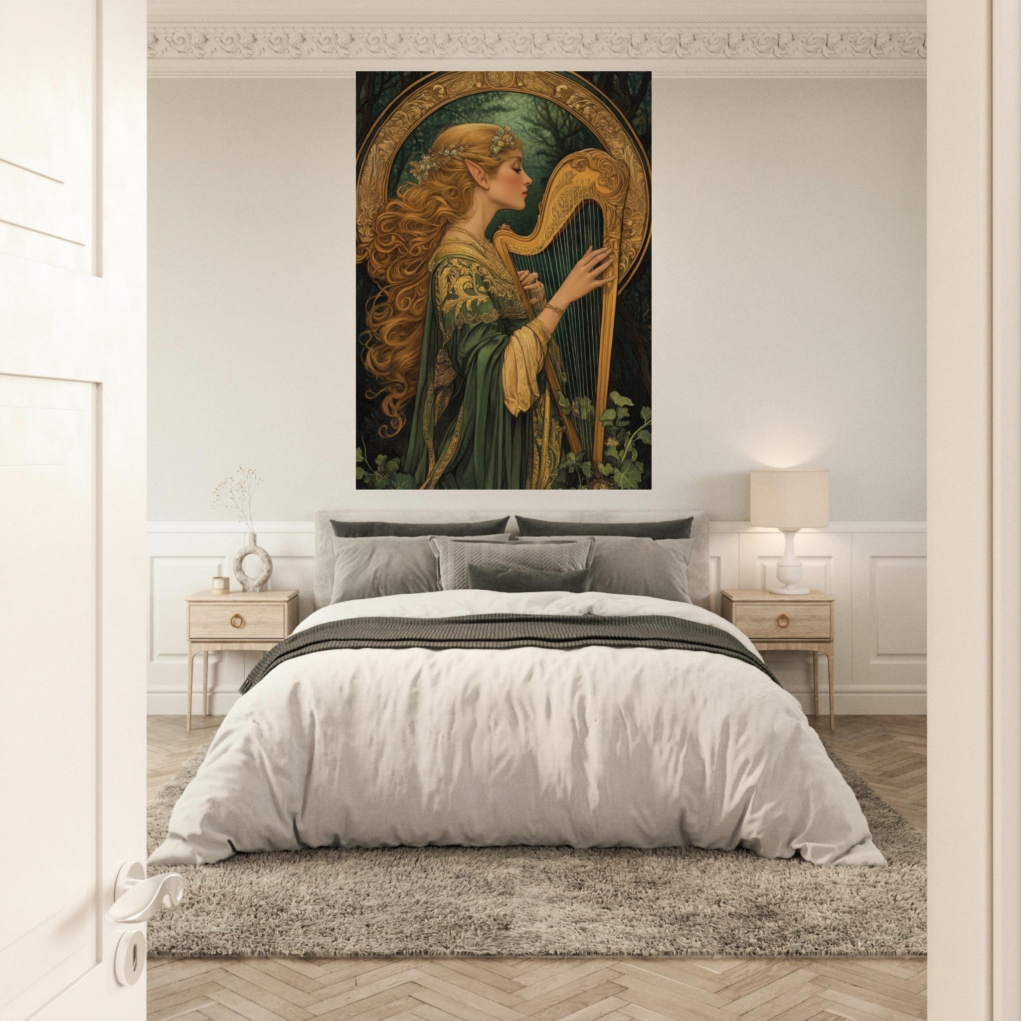 Fine Art Poster Portrait - The Enchanted Minstrel of the Fae Court Art You 4 - Shop Ai Art WebShop - Digital Art online Store