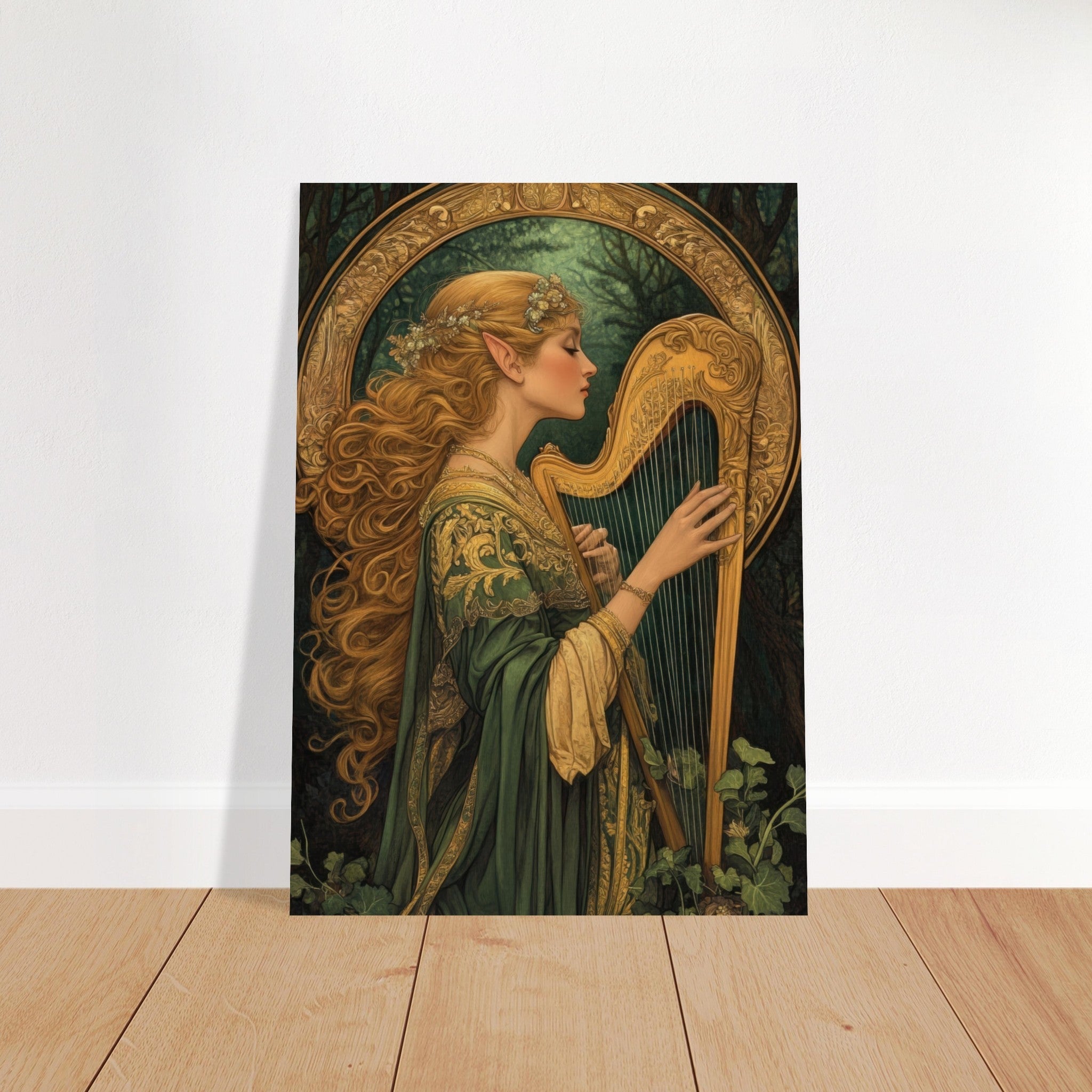 Fine Art Poster Portrait - The Enchanted Minstrel of the Fae Court Art You 4 - Shop Ai Art WebShop - Digital Art online Store