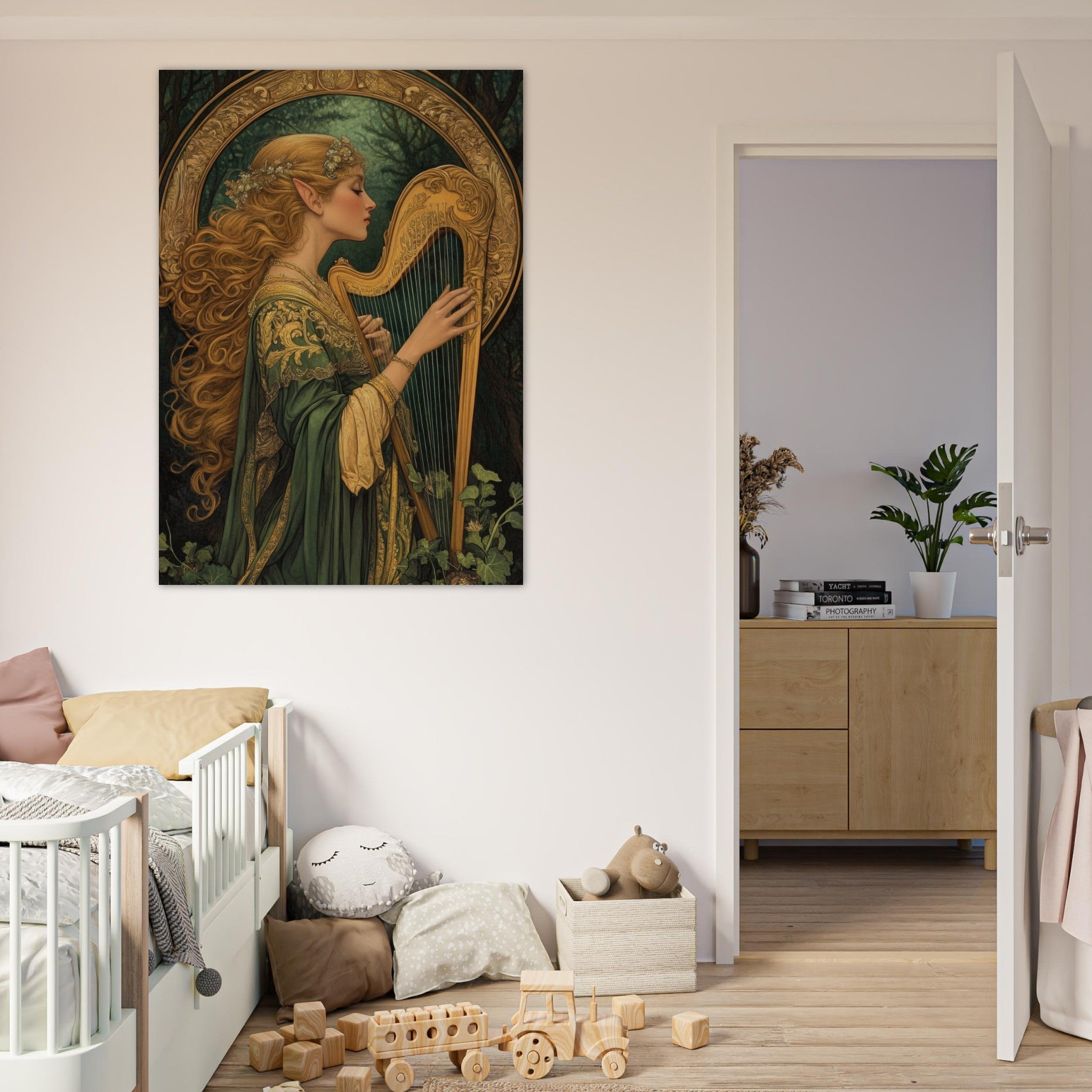 Fine Art Poster Portrait - The Enchanted Minstrel of the Fae Court Art You 4 - Shop Ai Art WebShop - Digital Art online Store