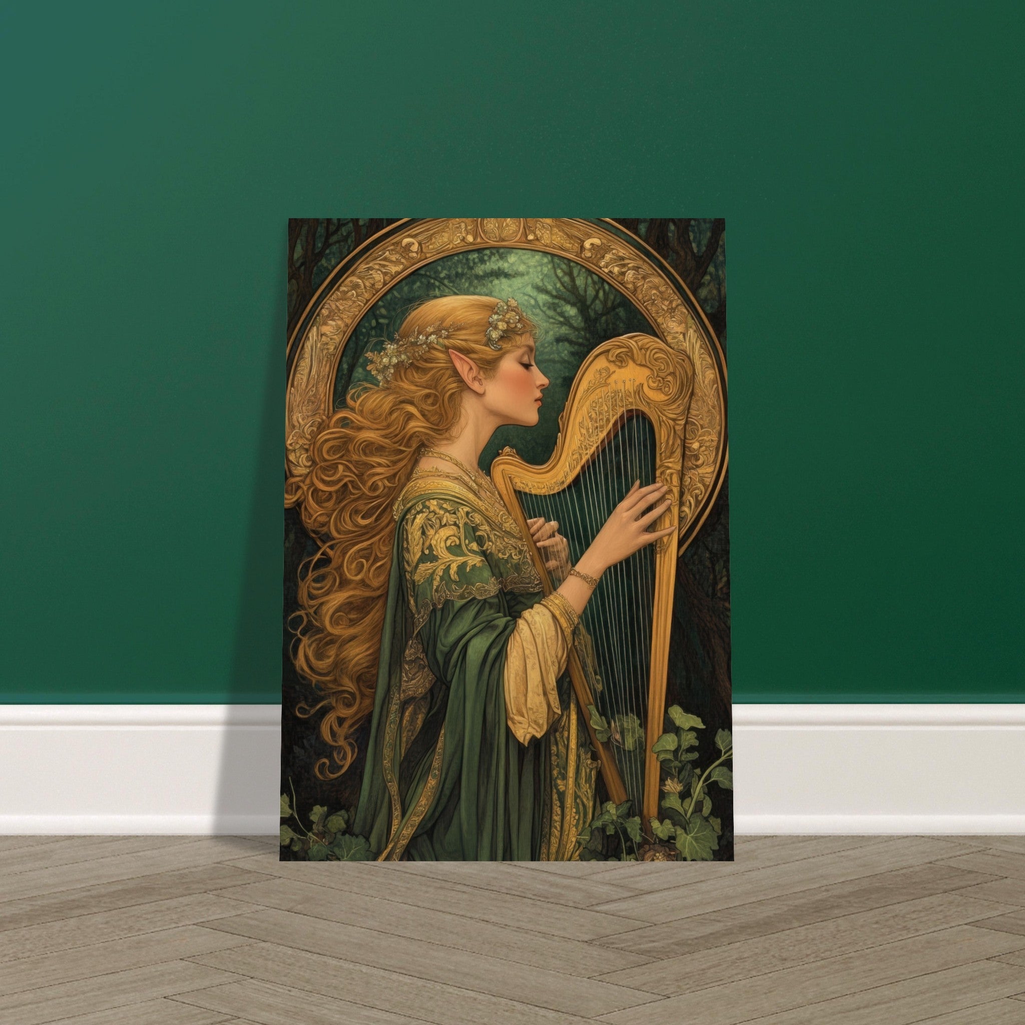 Fine Art Poster Portrait - The Enchanted Minstrel of the Fae Court Art You 4 - Shop Ai Art WebShop - Digital Art online Store