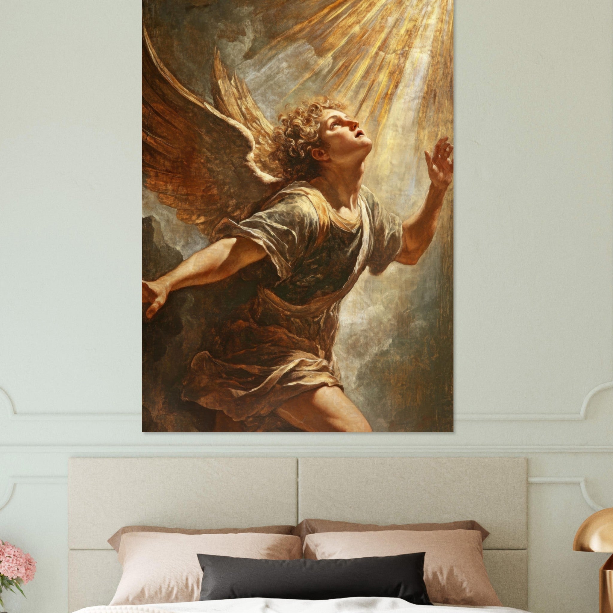Fine Art Poster Portrait - The Fallen Angels Descent Baroque Mythological 4 - Shop Ai Art WebShop - Digital Art online Store