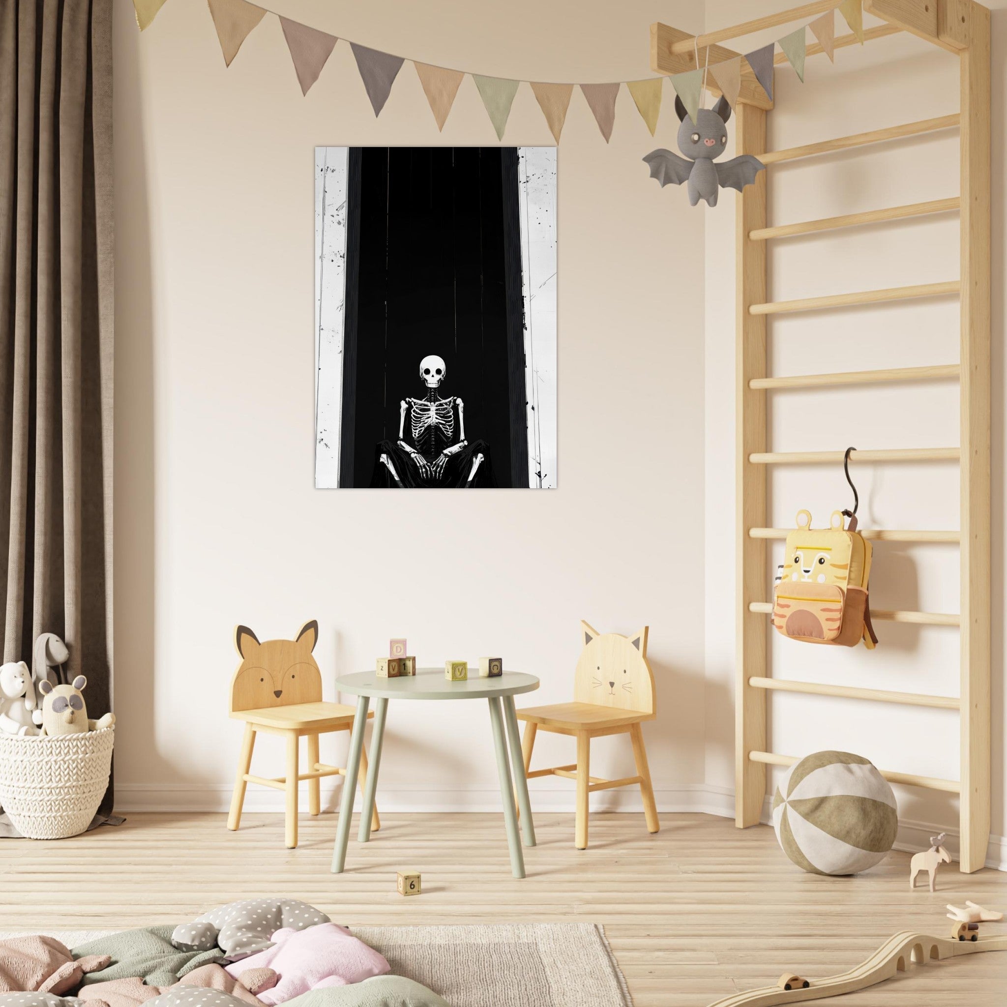 Fine Art Poster Portrait - The Hollow King A haunting minimalist piece feat - Shop Ai Art WebShop - Digital Art online Store