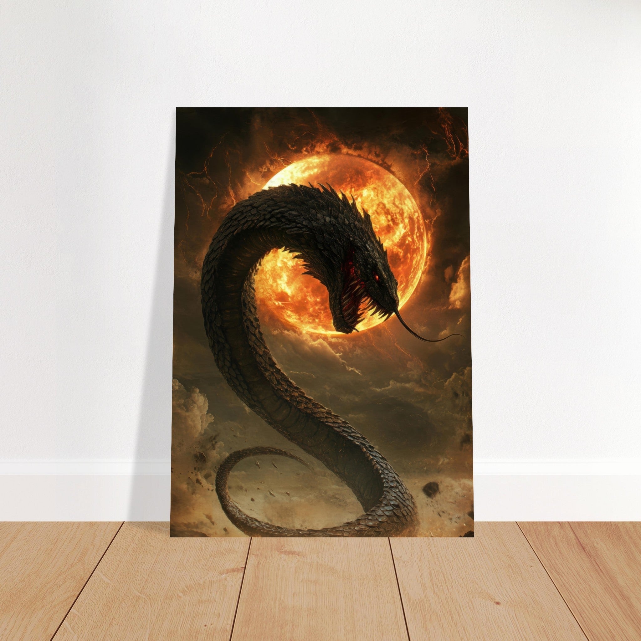 Fine Art Poster Portrait - The Wrath of Apophis Dark Fantasy A Dark Fantasy 2 - Shop Ai Art WebShop - Digital Art online Store