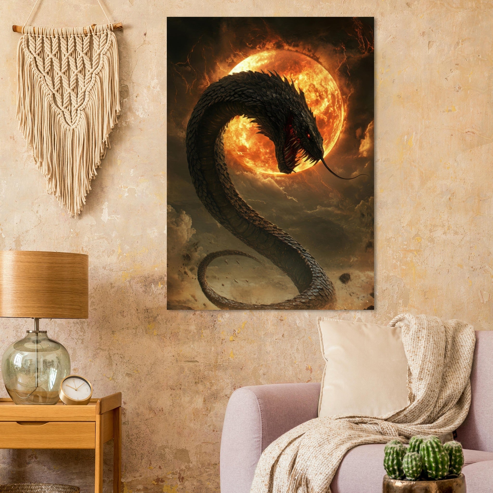 Fine Art Poster Portrait - The Wrath of Apophis Dark Fantasy A Dark Fantasy 2 - Shop Ai Art WebShop - Digital Art online Store
