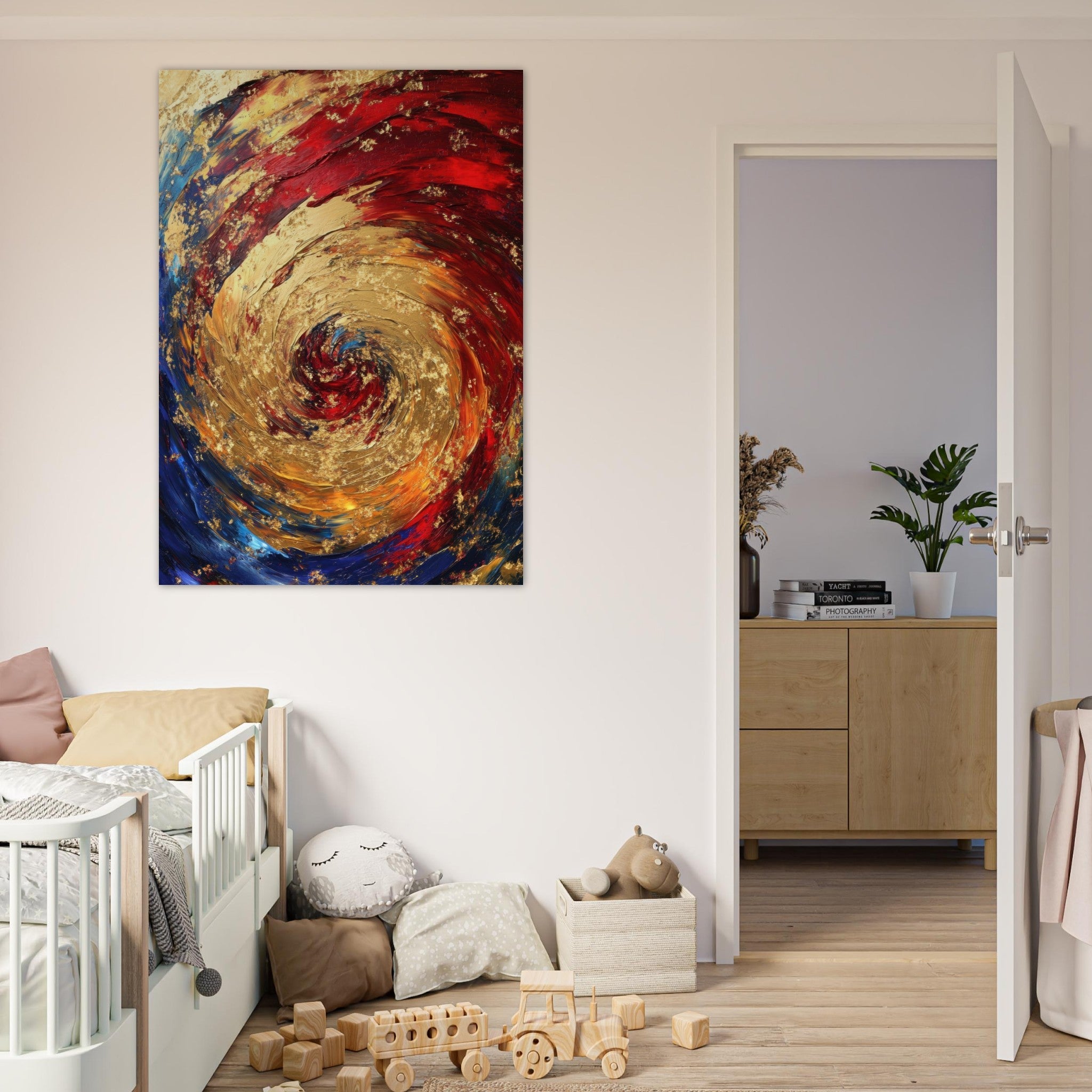 Fine Art Poster Portrait - Vortex of Emotions A swirling fusion of vagrant 2 - Shop Ai Art WebShop - Digital Art online Store