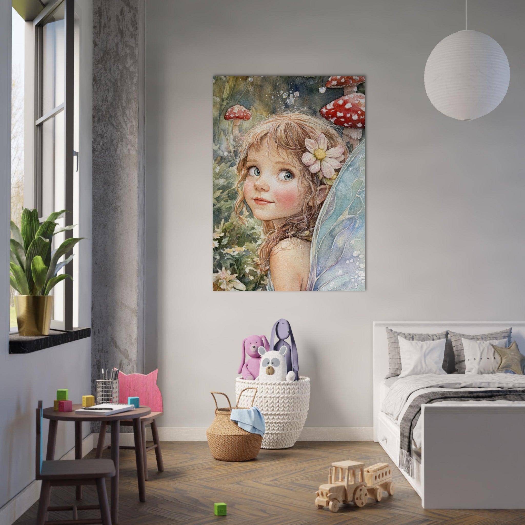 Fine Art Poster Portrait - Watercolor Faerie Glade Watercolor Over - the - Thou 3 - Shop Ai Art WebShop - Digital Art online Store