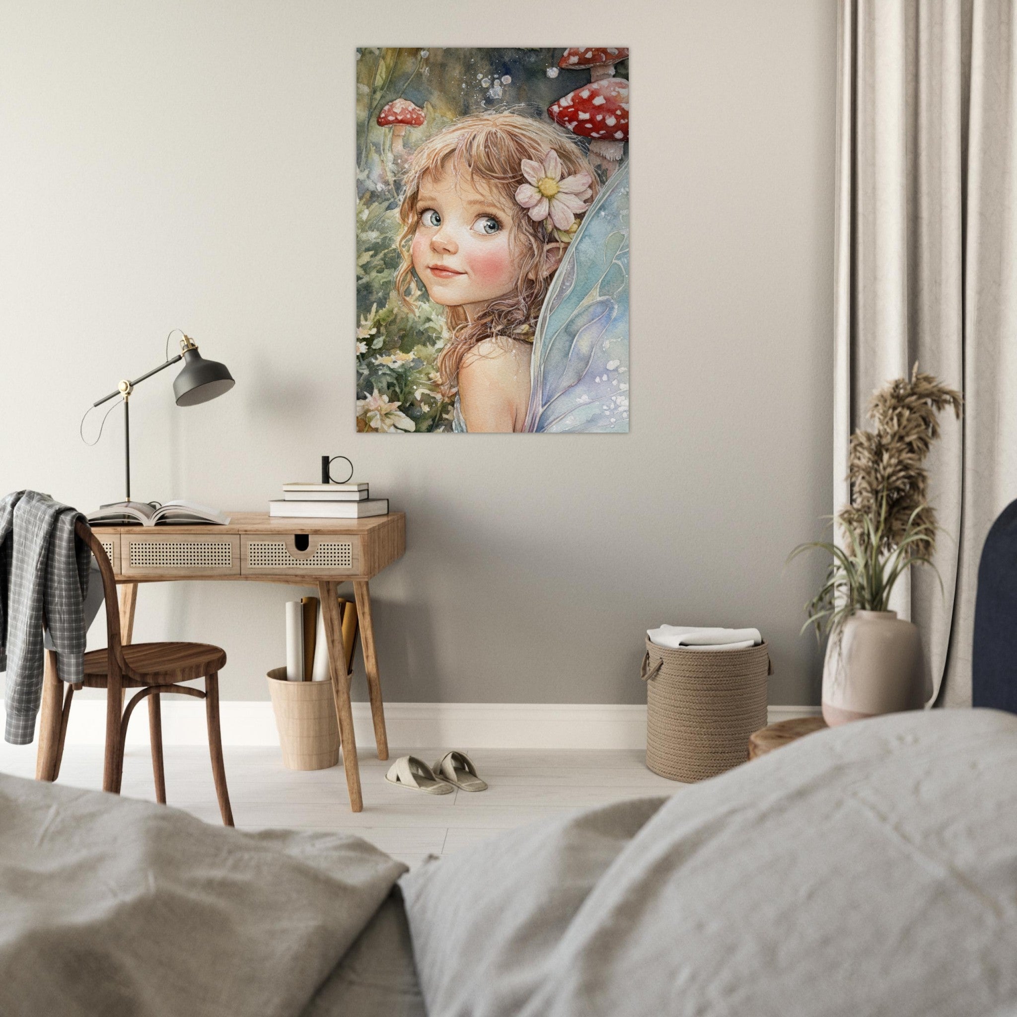 Fine Art Poster Portrait - Watercolor Faerie Glade Watercolor Over - the - Thou 3 - Shop Ai Art WebShop - Digital Art online Store
