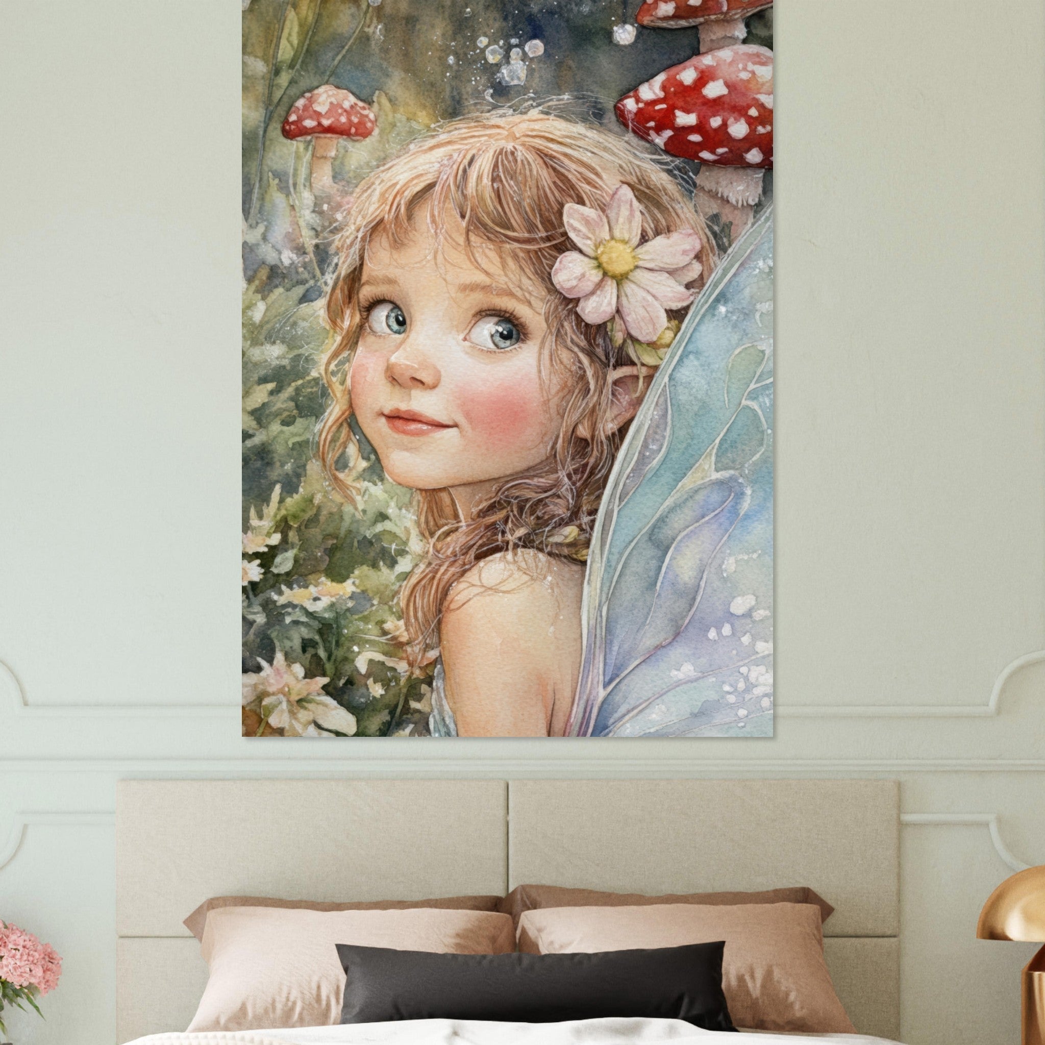 Fine Art Poster Portrait - Watercolor Faerie Glade Watercolor Over - the - Thou 3 - Shop Ai Art WebShop - Digital Art online Store