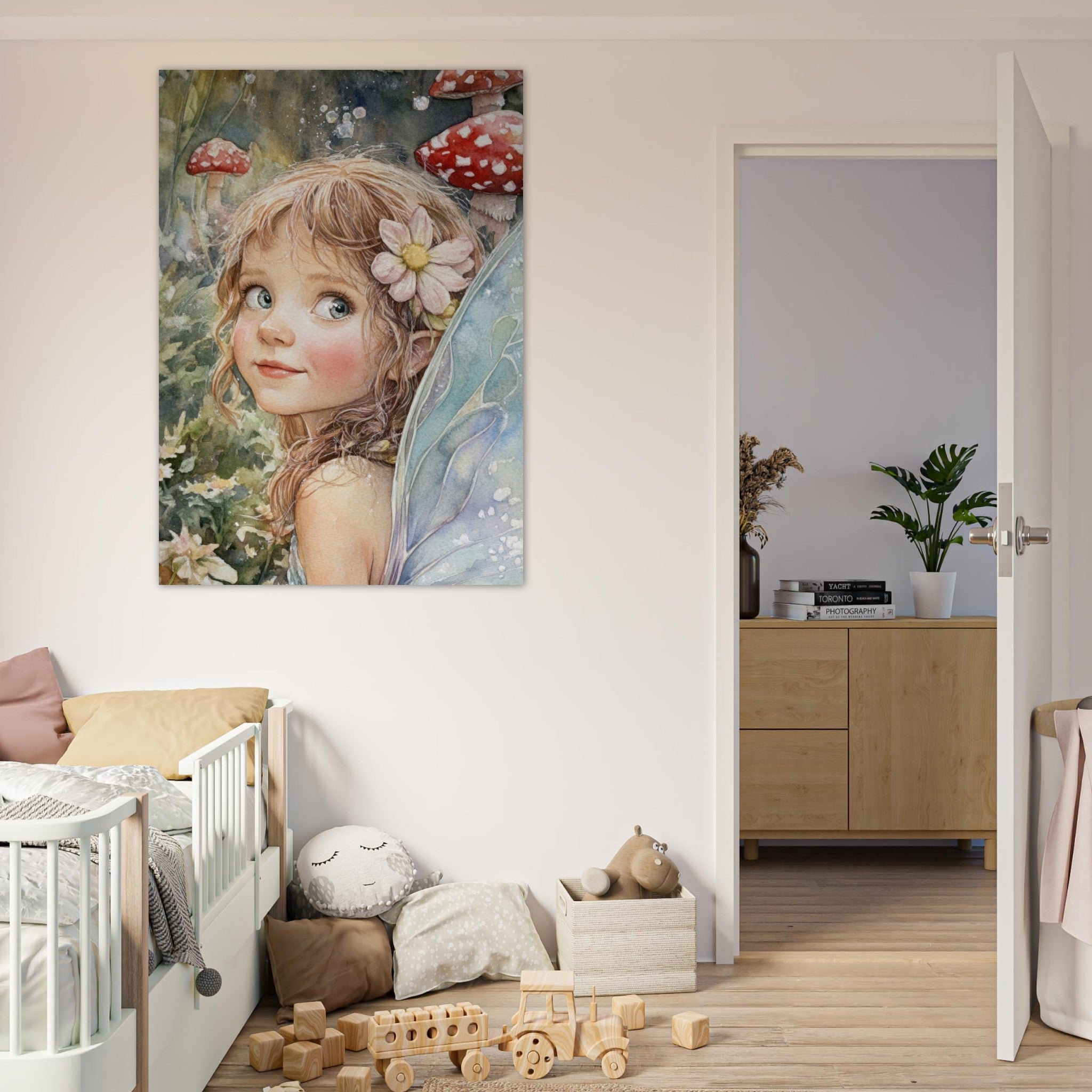 Fine Art Poster Portrait - Watercolor Faerie Glade Watercolor Over - the - Thou 3 - Shop Ai Art WebShop - Digital Art online Store