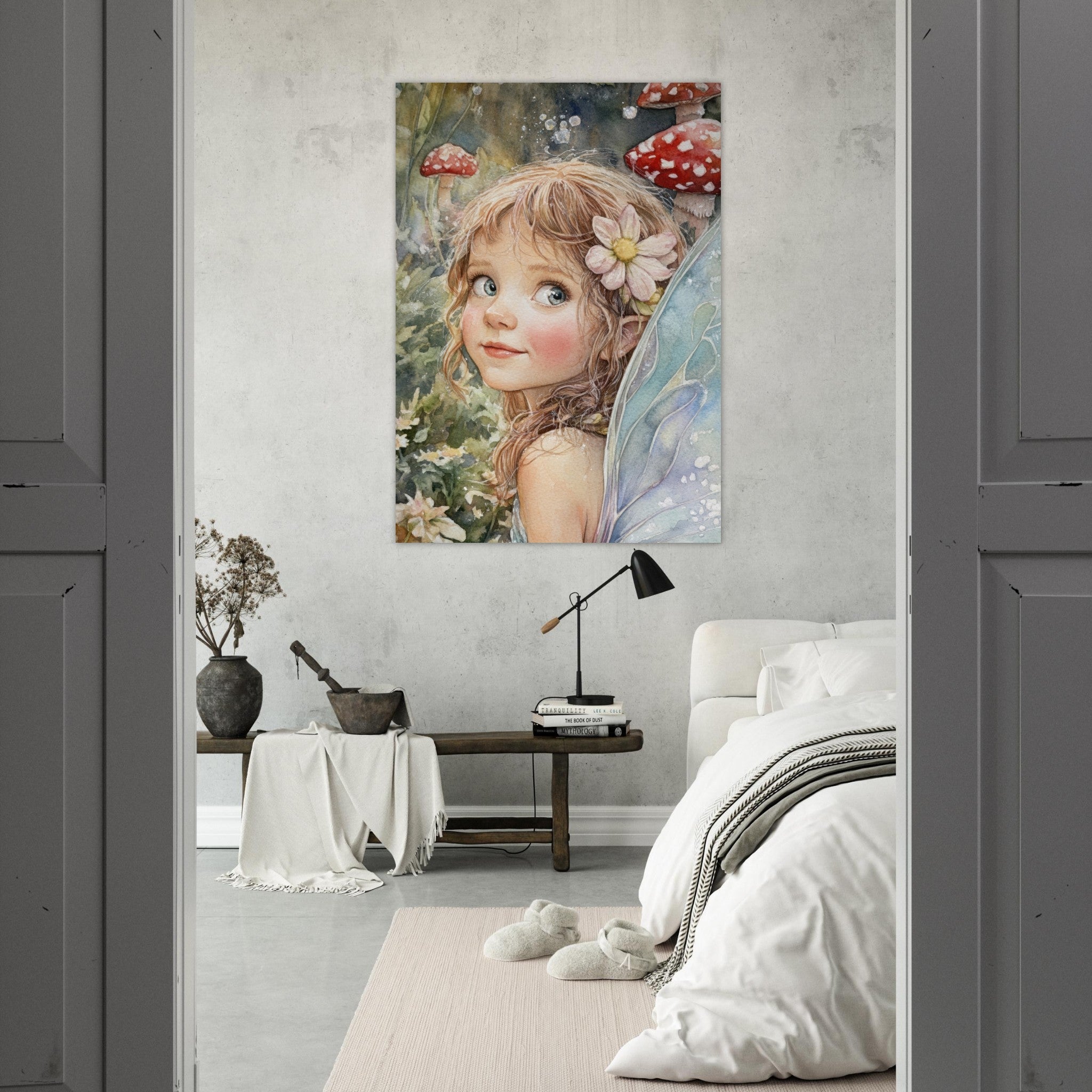 Fine Art Poster Portrait - Watercolor Faerie Glade Watercolor Over - the - Thou 3 - Shop Ai Art WebShop - Digital Art online Store