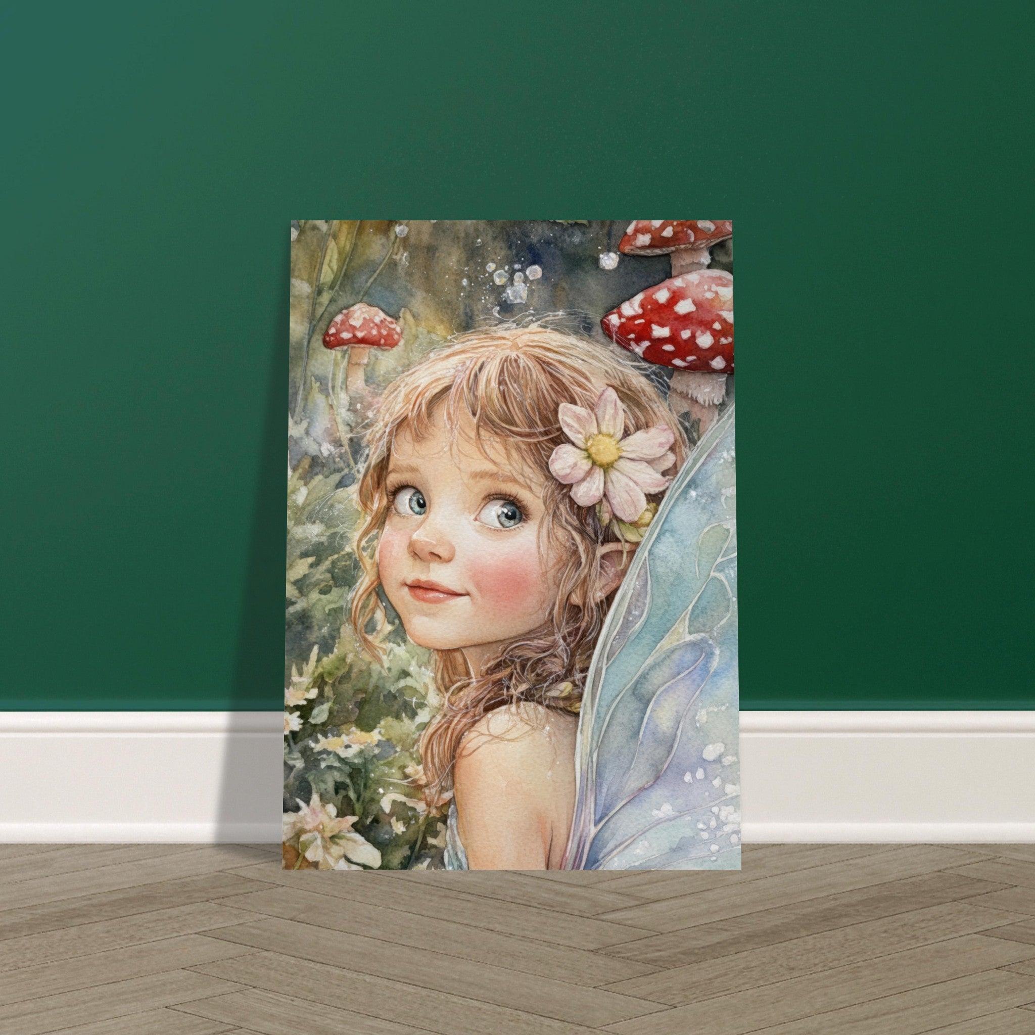 Fine Art Poster Portrait - Watercolor Faerie Glade Watercolor Over - the - Thou 3 - Shop Ai Art WebShop - Digital Art online Store