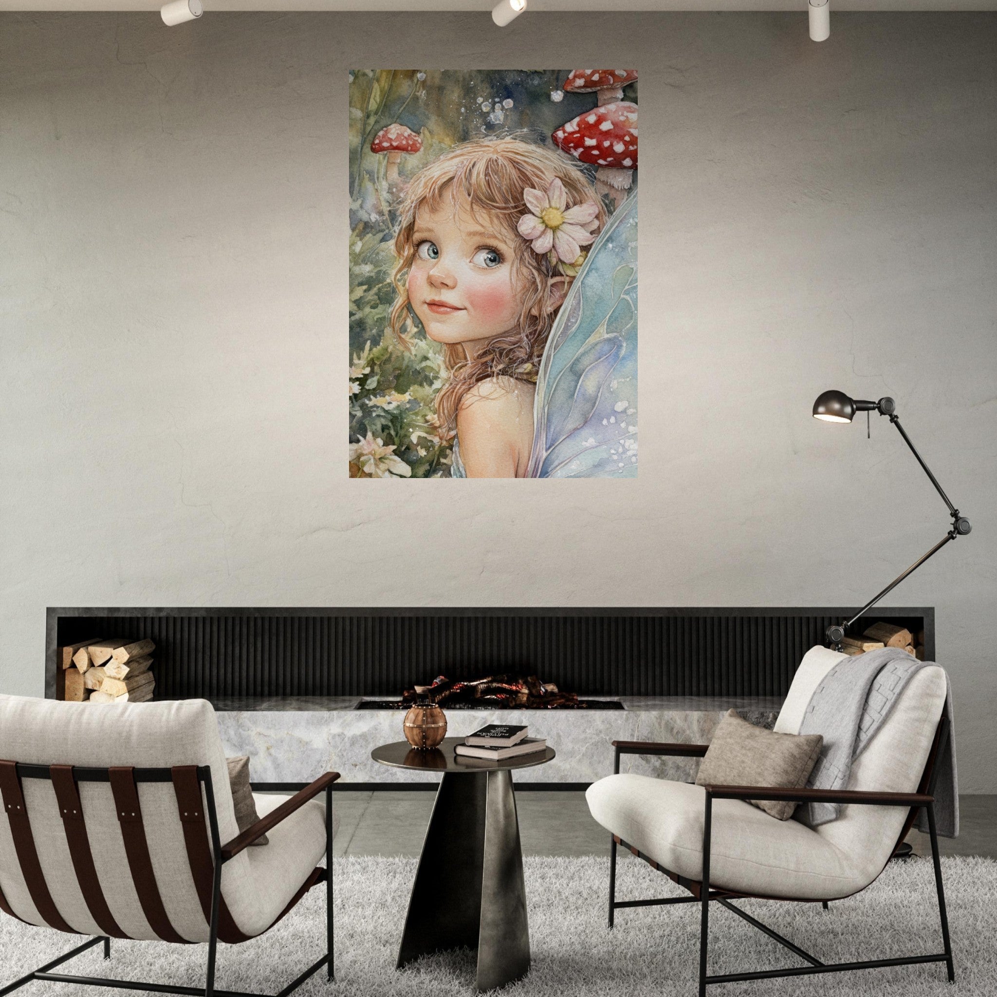 Fine Art Poster Portrait - Watercolor Faerie Glade Watercolor Over - the - Thou 3 - Shop Ai Art WebShop - Digital Art online Store