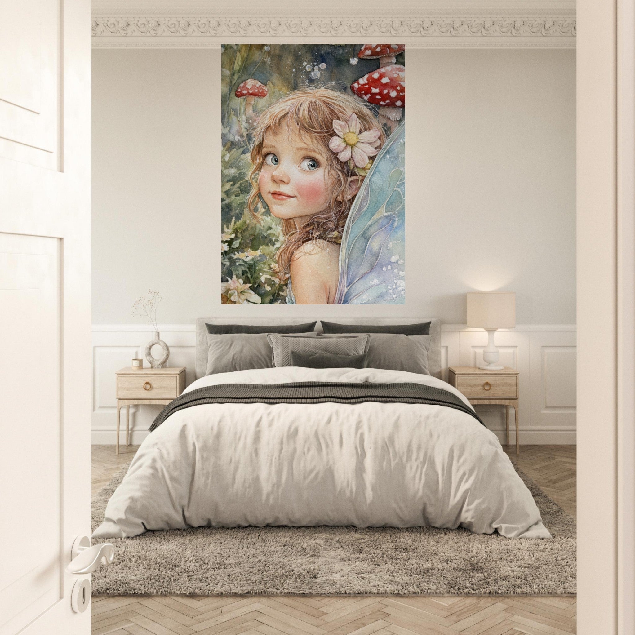 Fine Art Poster Portrait - Watercolor Faerie Glade Watercolor Over - the - Thou 3 - Shop Ai Art WebShop - Digital Art online Store