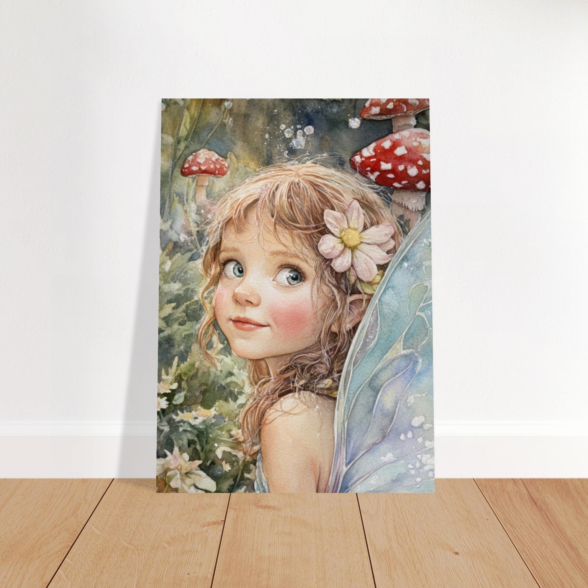 Fine Art Poster Portrait - Watercolor Faerie Glade Watercolor Over - the - Thou 3 - Shop Ai Art WebShop - Digital Art online Store