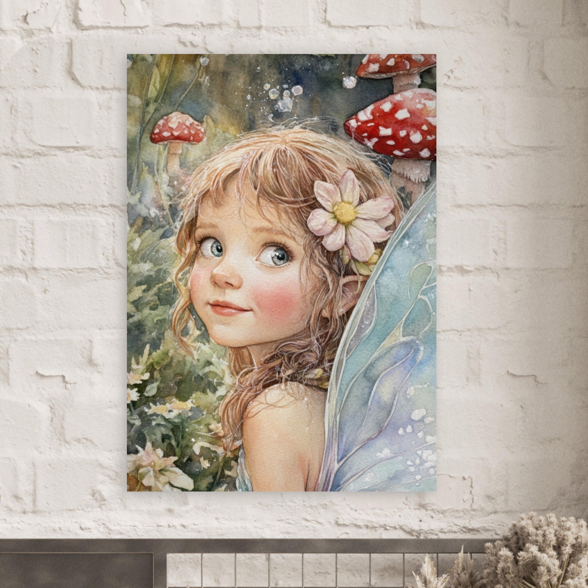 Fine Art Poster Portrait - Watercolor Faerie Glade Watercolor Over - the - Thou 3 - Shop Ai Art WebShop - Digital Art online Store