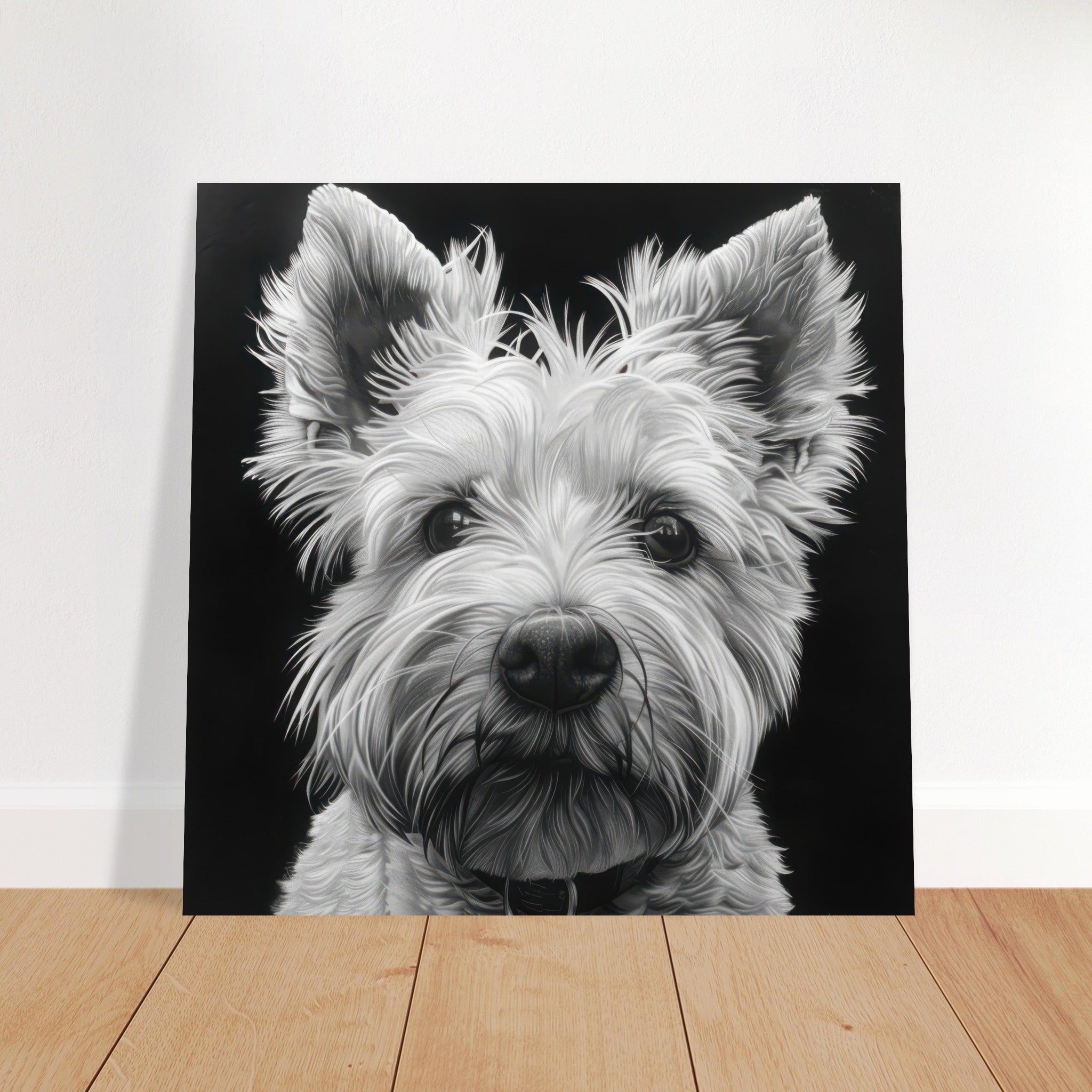 Fine Art Poster Square - Dogs Westie Art - Shop Ai Art WebShop - Digital Art online Store
