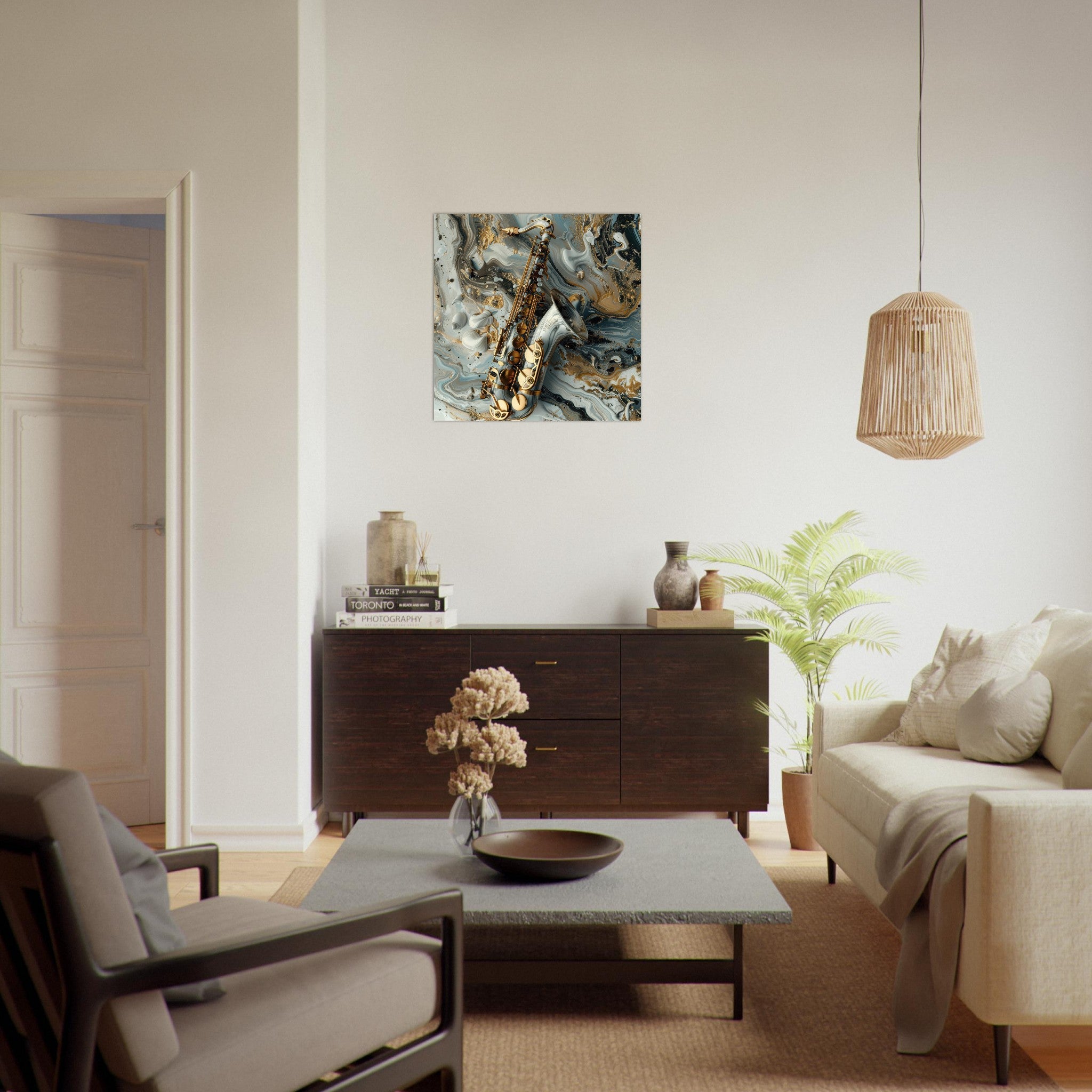 Fine Art Poster Square - Music Art 2 - Shop Ai Art WebShop - Digital Art online Store