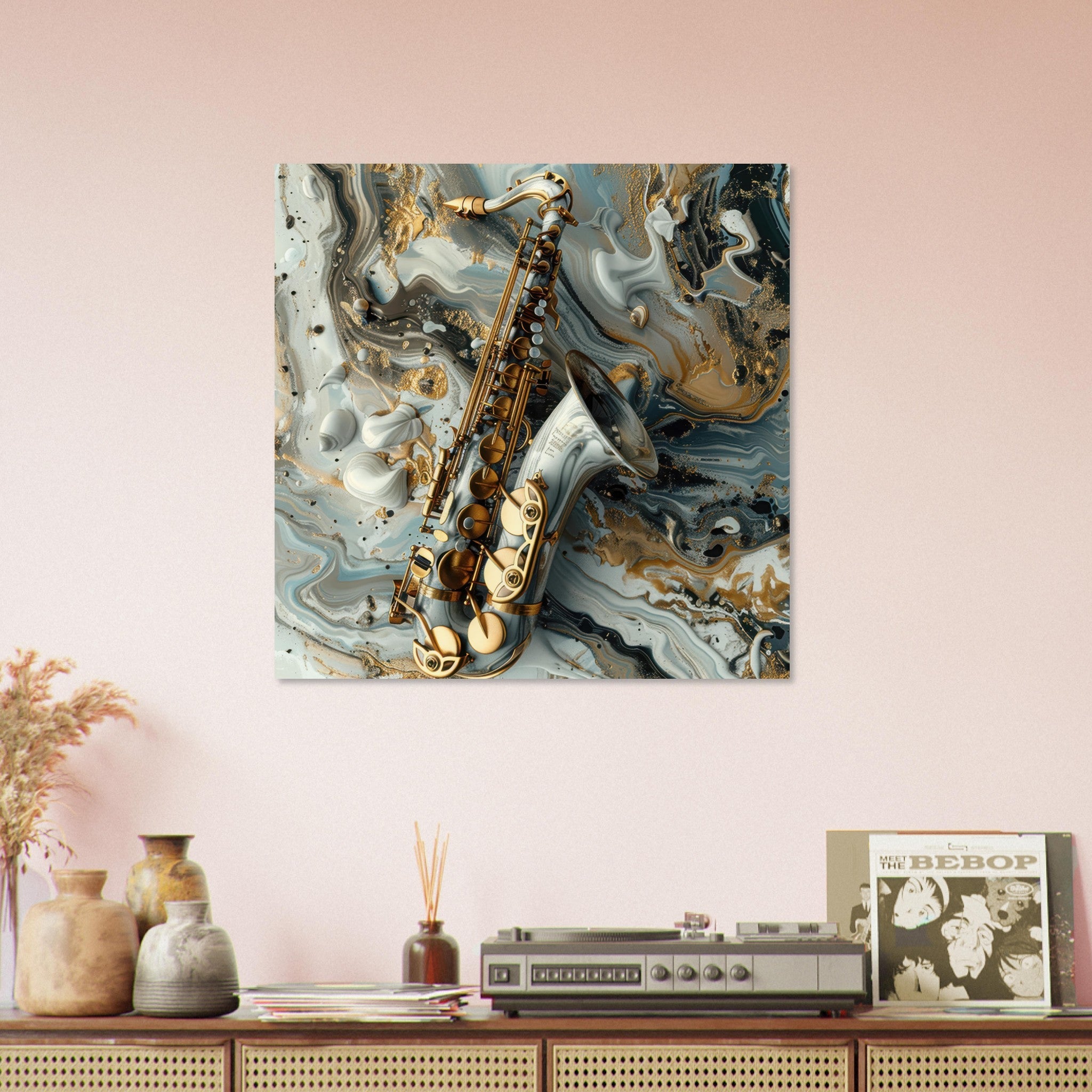 Fine Art Poster Square - Music Art 2 - Shop Ai Art WebShop - Digital Art online Store