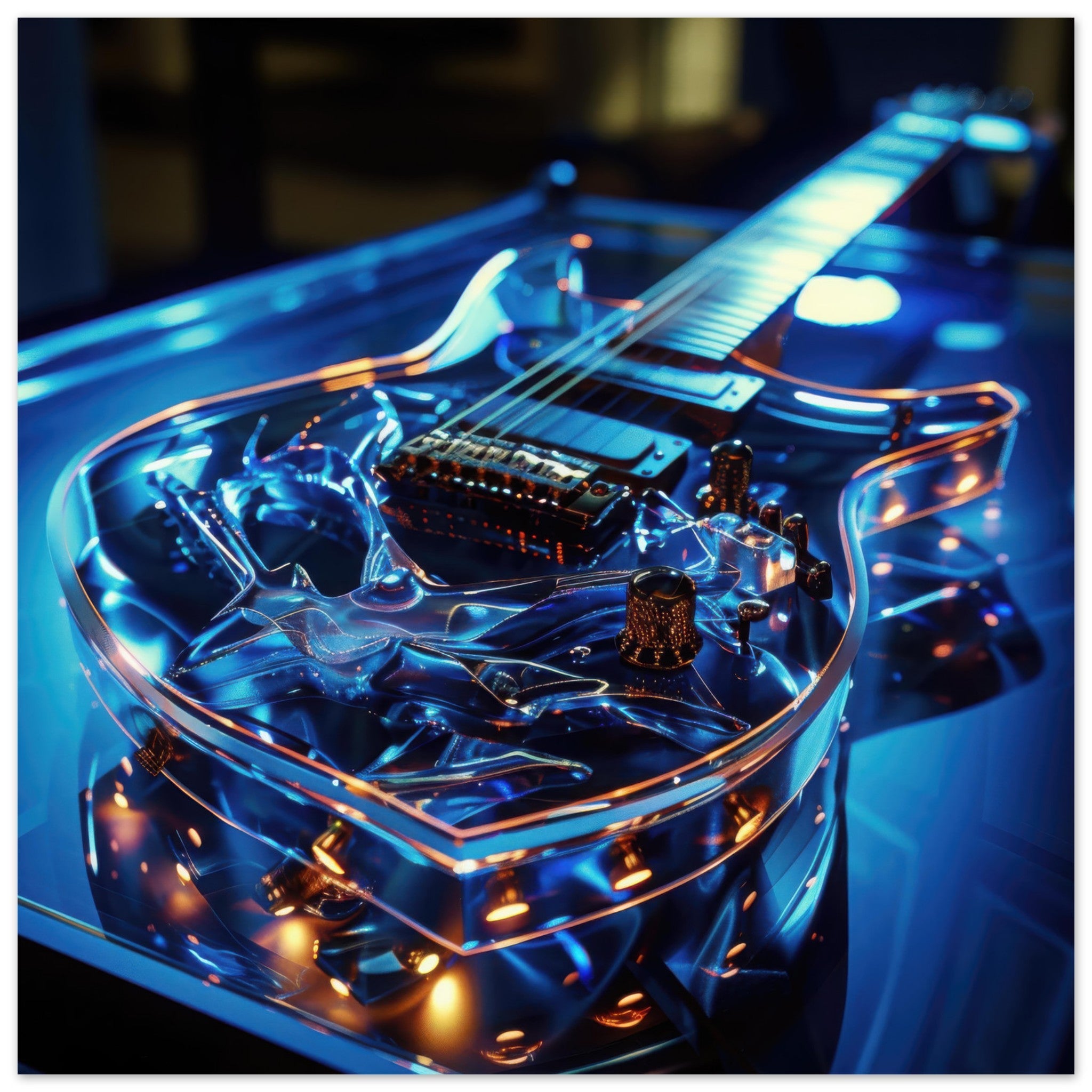 Fine Art Poster Square - Music Art 6 - Shop Ai Art WebShop - Digital Art online Store